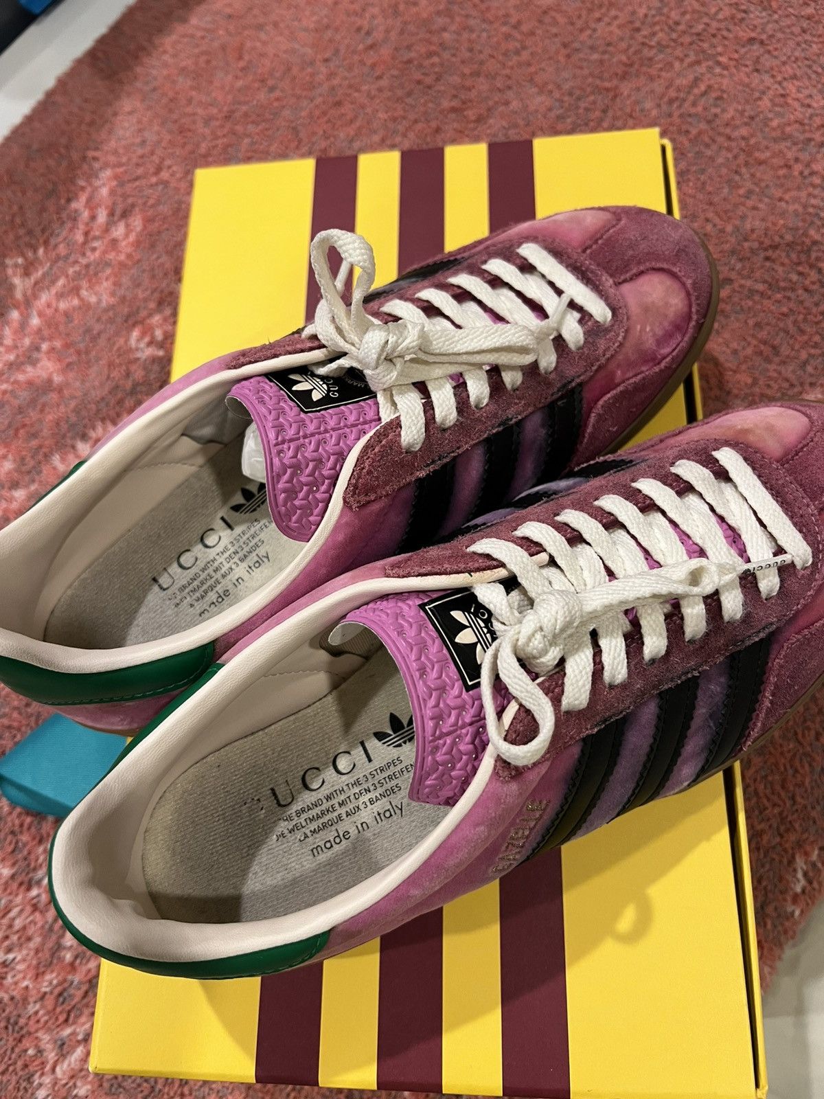 Adidas × Gucci Adidas x Gucci Gazelle Pink - US 9.5 Size US 9.5 / EU 42-43 - 4 Thumbnail
