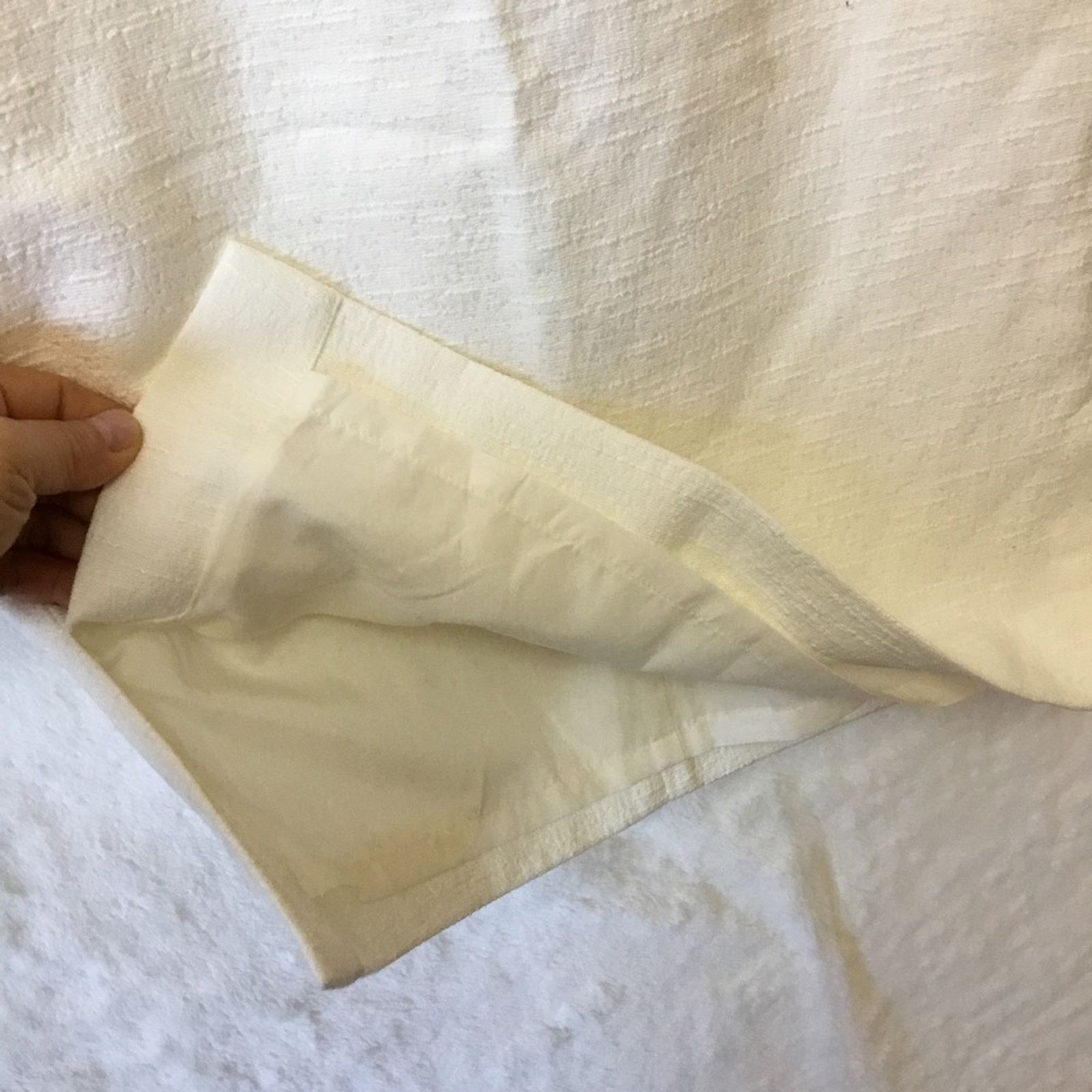 Loft Loft White Slit Pencil Skirt Size 27" / US 4 / IT 40 - 3 Thumbnail