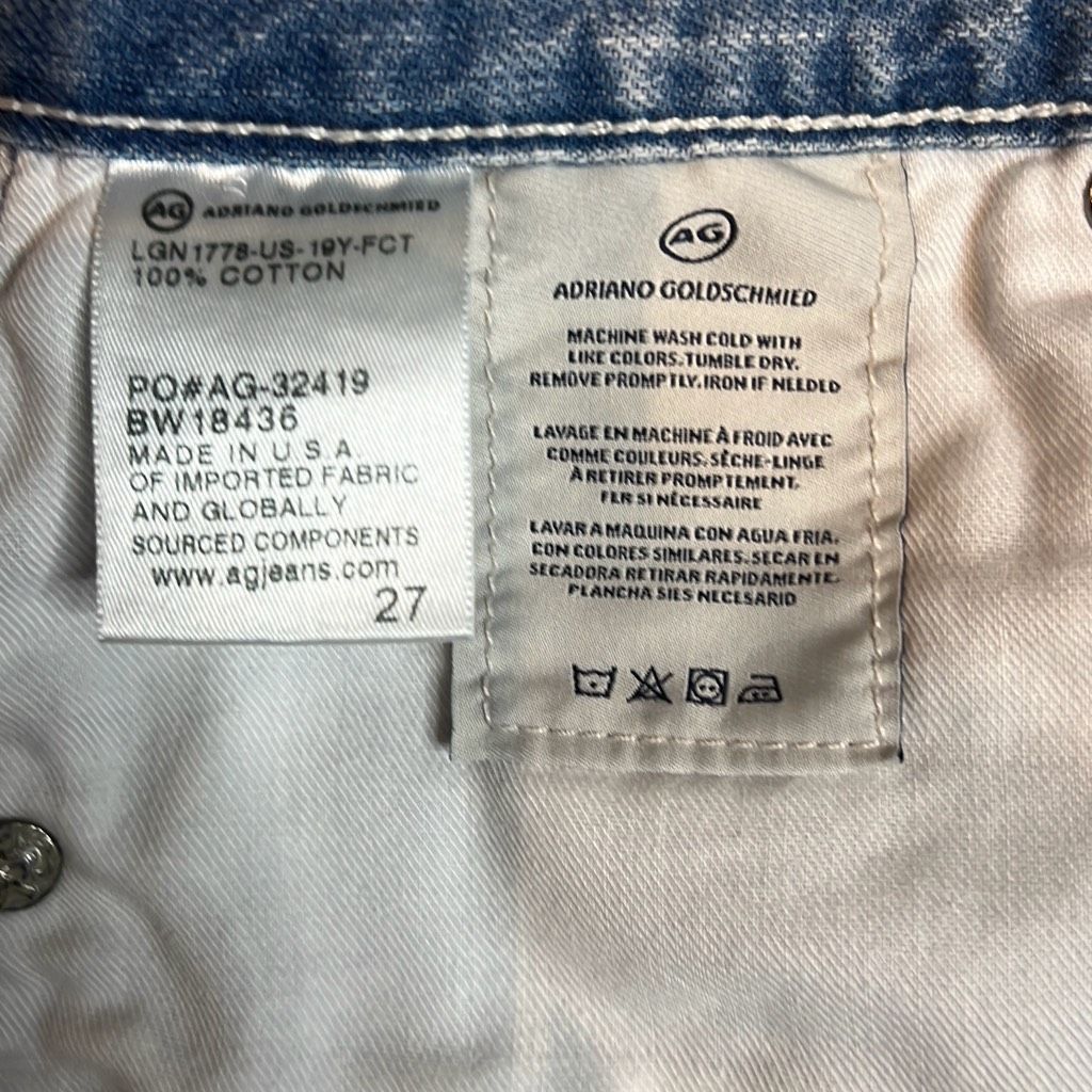 AG Adriano Goldschmied AG Adriano Goldschmied Jeans Denim Skirt 27 (399) Size 27" / US 4 / IT 40 - 12 Thumbnail
