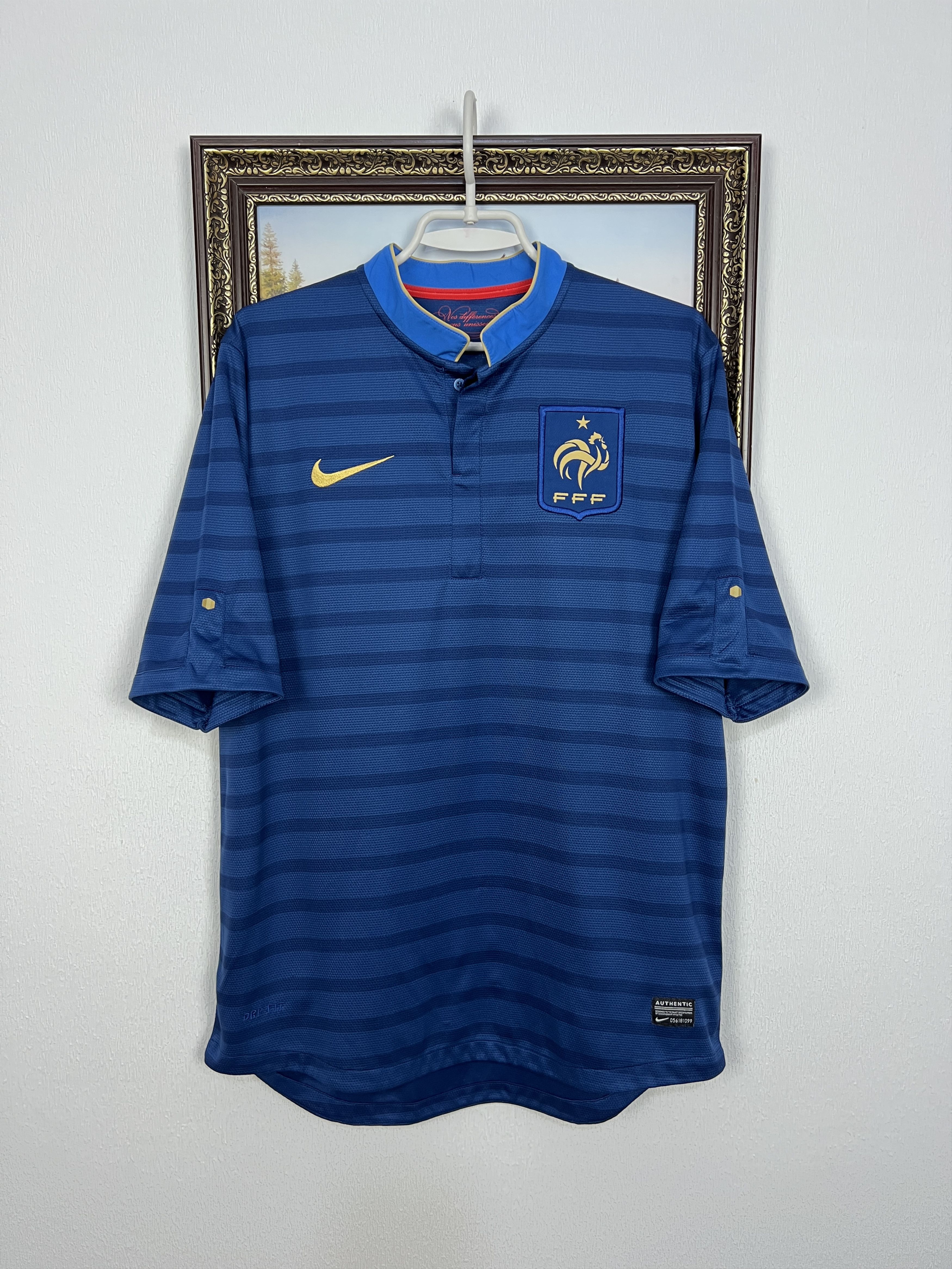 Nike France Home football shirt 2012 Soccer Nike Jersey Mens Size US L / EU 52-54 / 3 - 1 Thumbnail