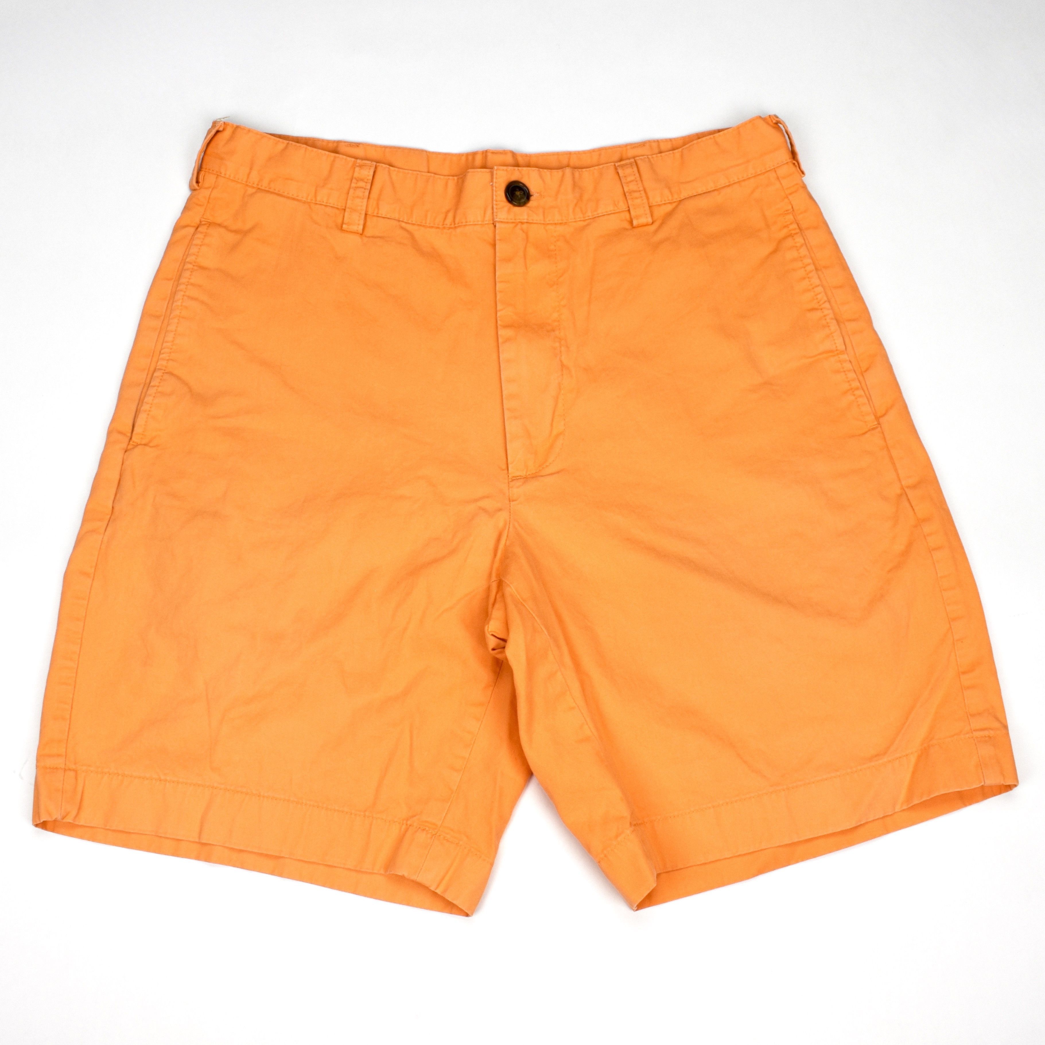 Brooks Brothers Brooks Brothers Orange Cotton Twill Chino Shorts Size US 32 / EU 48 - 1 Preview