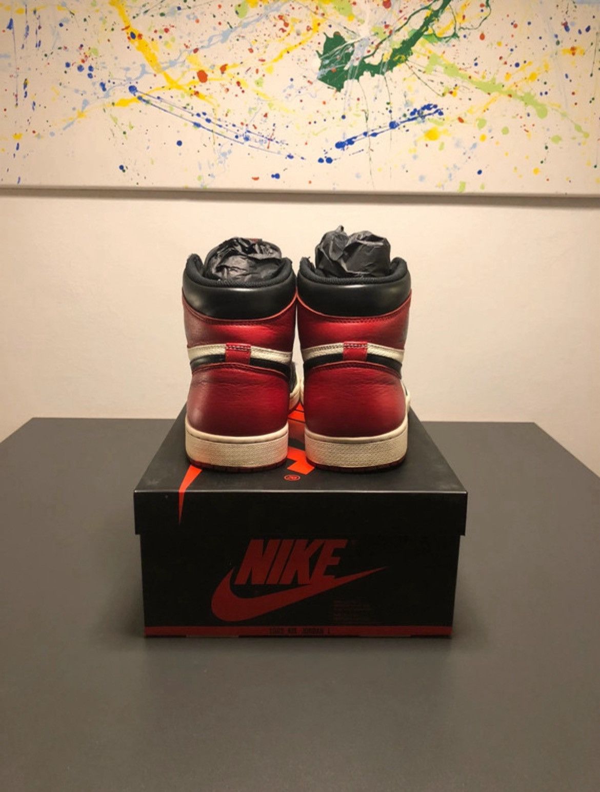 Jordan Brand Air Jordan 1 Retro High Bred Toe Size US 11 / EU 44 - 4 Thumbnail