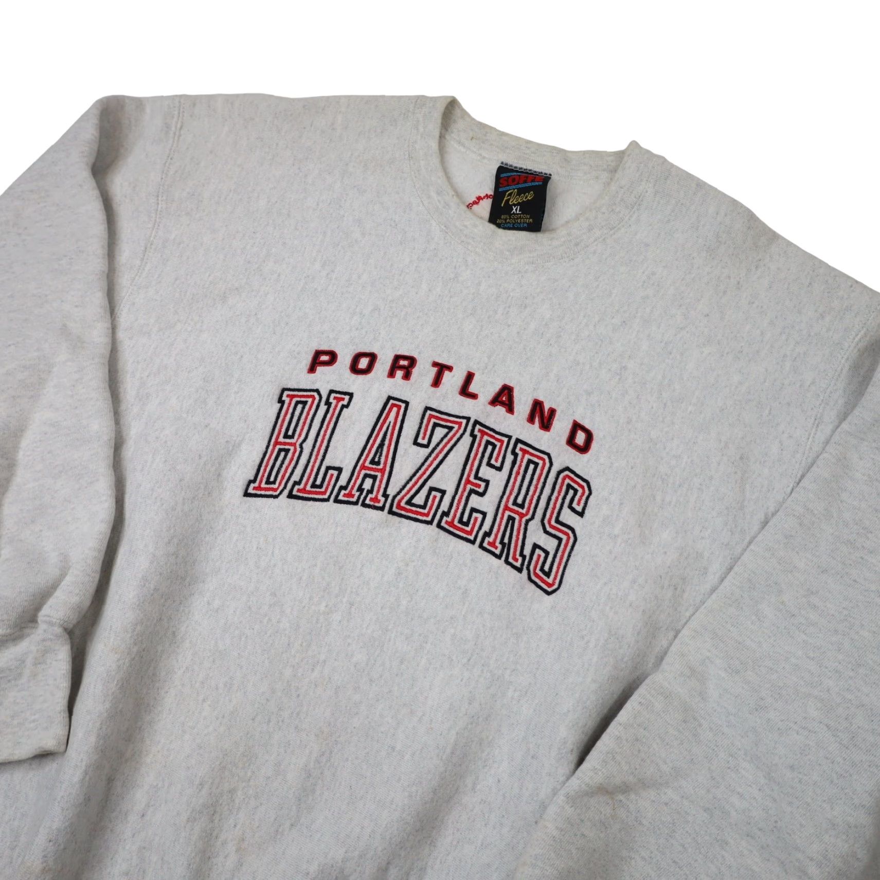 Vintage VINTAGE Portland Blazers Embroidered Spellout Sweatshirt Gray XL Mens Size US XL / EU 56 / 4 - 2 Thumbnail