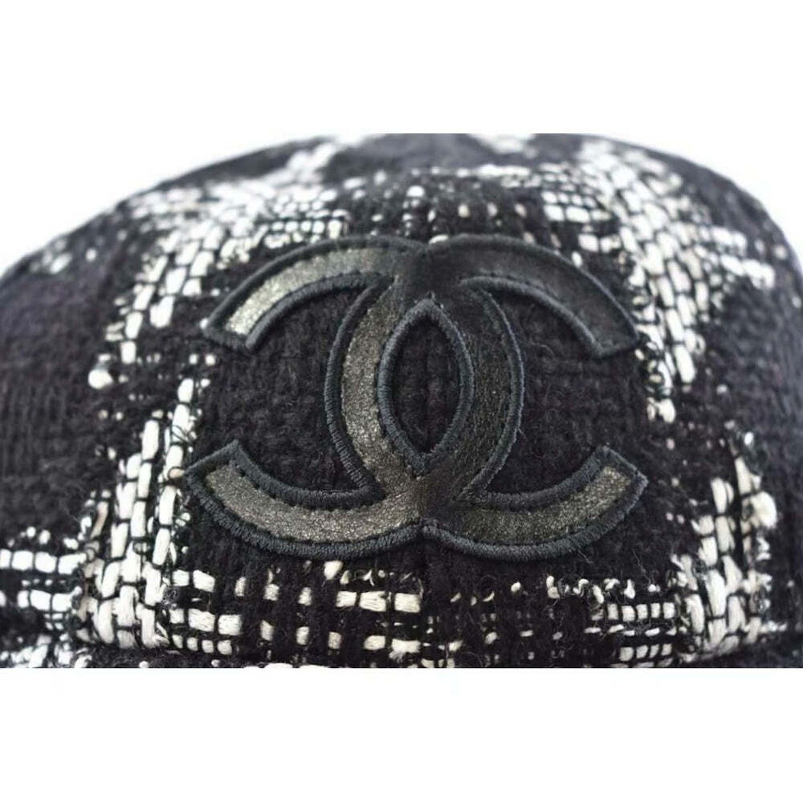 Chanel Chanel REV Tweed Check Baseball Cap Curved Peak Hat L Large Size ONE SIZE - 7 Thumbnail