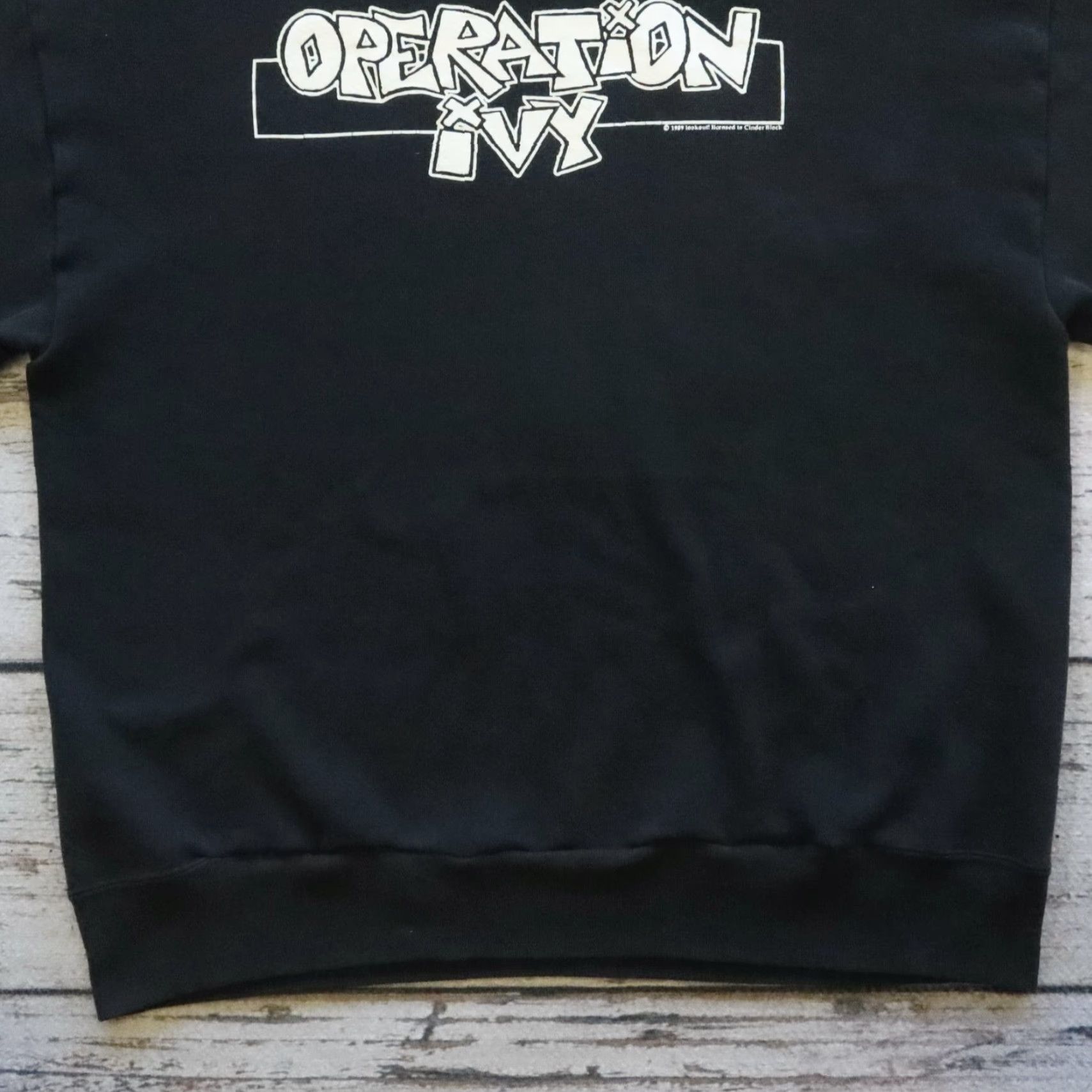 Jerzees VINTAGE Operation Ivy Hoodie Pullover Black L Mens Vintage 80s Punk Rock Band Made in USA Sweatshirt Size US L / EU 52-54 / 3 - 4 Thumbnail