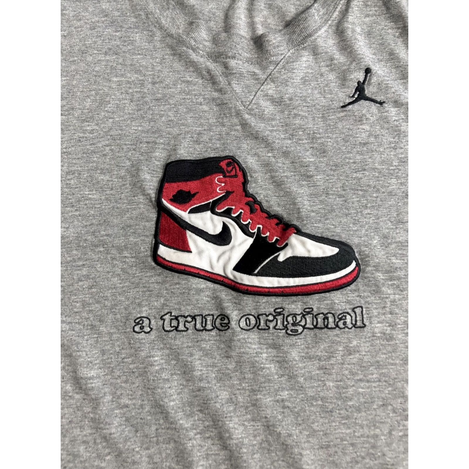 Jordan Brand Jordan Shirt Mens Small Gray A True Original Jumpman Graphic Tee T-Shirt Shirt Mens Small Gray Jordan Logo Graphic Print 90s Basketball Sneakers Tee Size US S / EU 44-46 / 1 - 2 Thumbnail