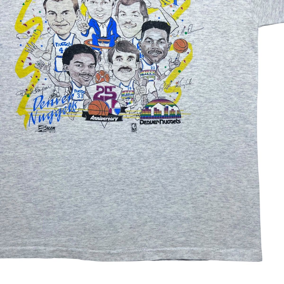 Salem Sportswear Vtg 1992 NBA Denver Nuggets Salem Sportswear Characture Tee Size US XL / EU 56 / 4 - 7 Thumbnail