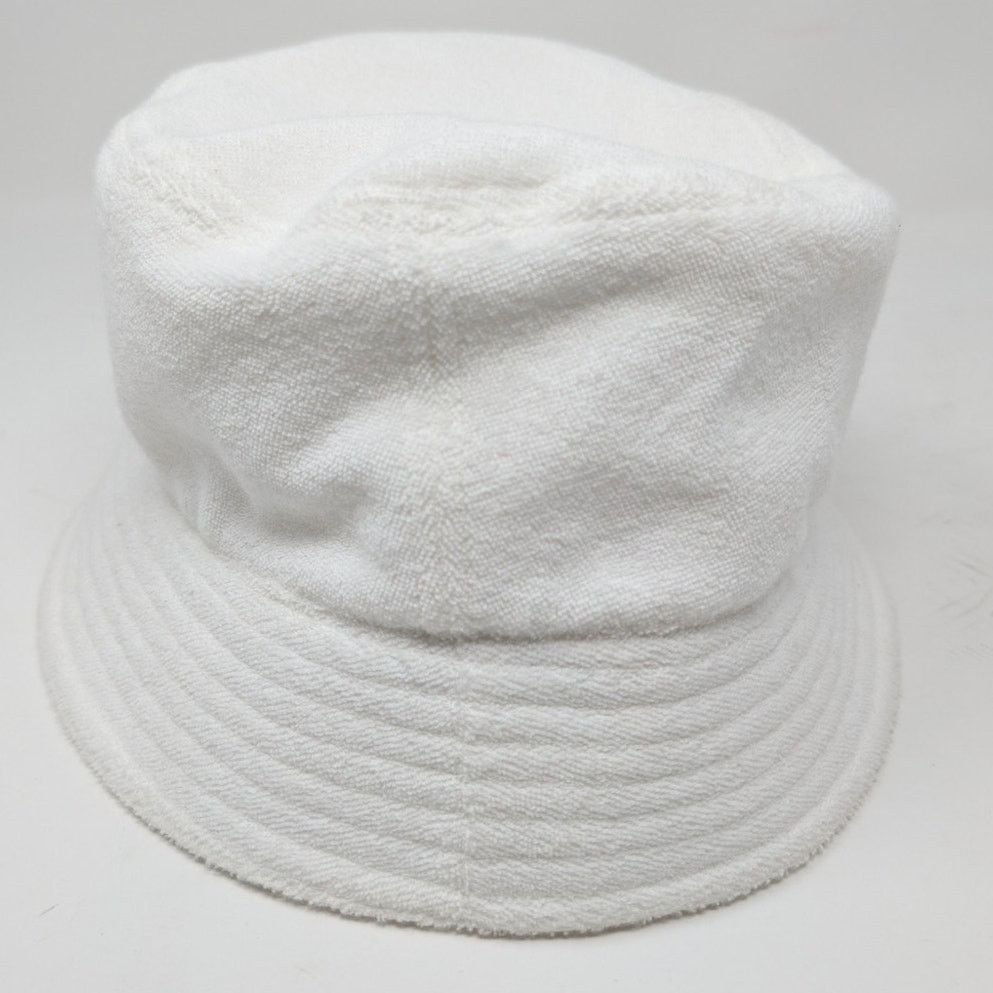Dolce & Gabbana White Terry Cloth Bucket Hat Size 60 US 7.5