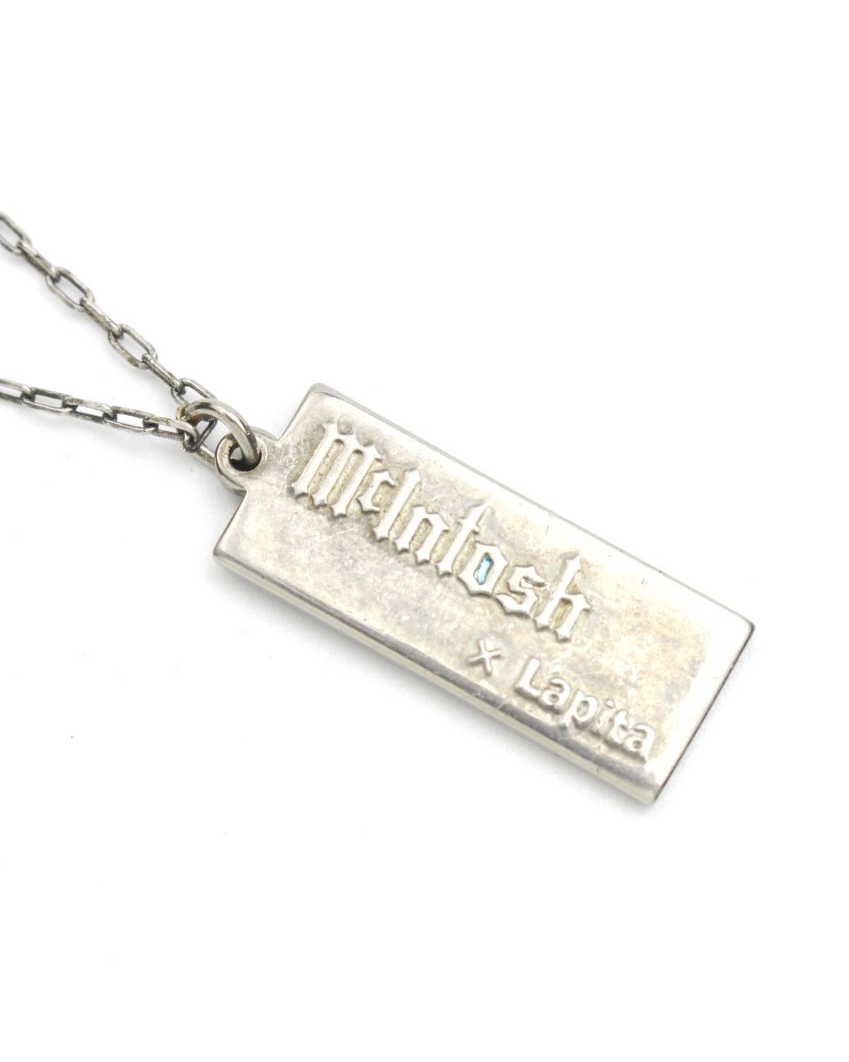 Vintage 2000S MCINTOSH X LAPITA SILVER TAG NECKLACE “POWER OUTPUT” Size ONE SIZE - 3 Thumbnail