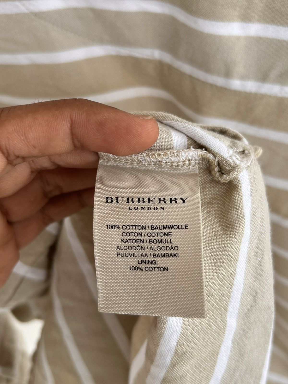 Burberry Longsleeve Burberry Brit Vintage Size US L / EU 52-54 / 3 - 6 Thumbnail