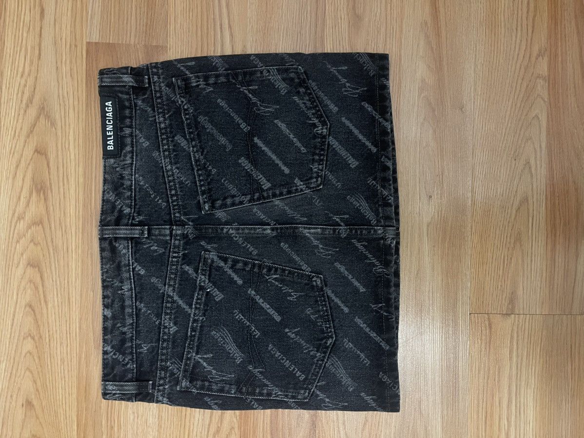 Balenciaga Balenciaga All-over Logo Mini skirt Size 27" / US 4 / IT 40 - 6 Thumbnail