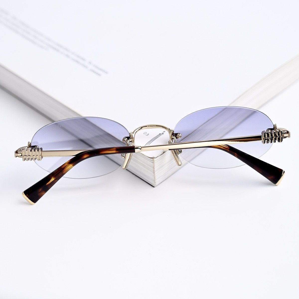 Miu Miu MIU MIU 0MU A54S ZVN80O SUNGLASSES Size ONE SIZE - 11 Thumbnail