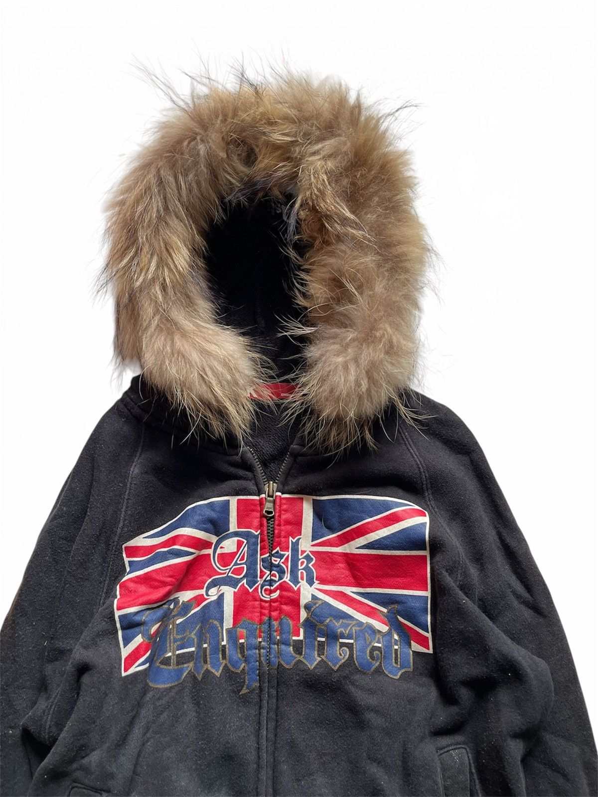 Le Grande Bleu (L.G.B.) 2000s Ask enquired flag faux fur hoodie Size US S / EU 44-46 / 1 - 3 Thumbnail