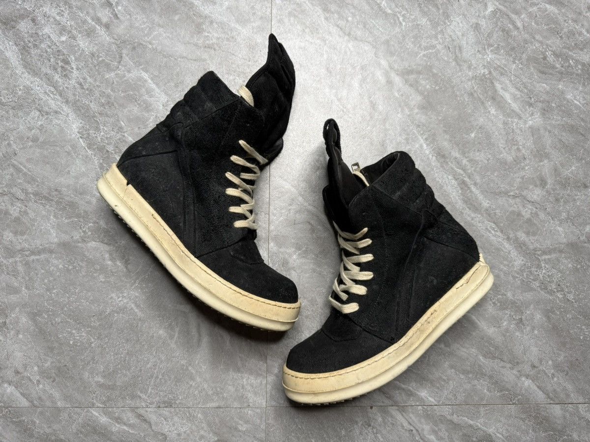Rick Owens Rick Owens Geobasket Blistered Leather Shoes Size US 5 / EU 37 - 1 Thumbnail