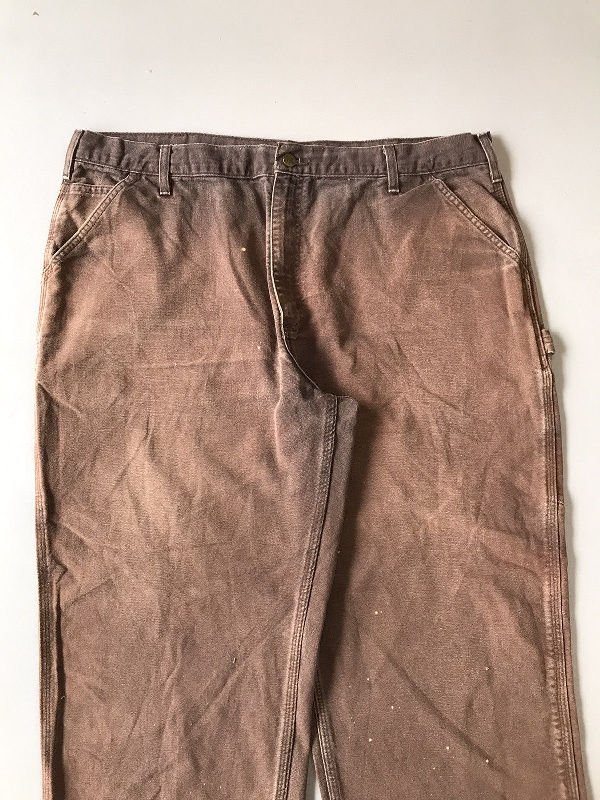 Carhartt Vintage carhartt faded carpenter workwear denim Size US 44 / EU 60 - 5 Thumbnail