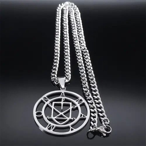 Other Sigil of Amaymon Lucifer Pendant Charms Stainless Necklace Size ONE SIZE - 8 Thumbnail