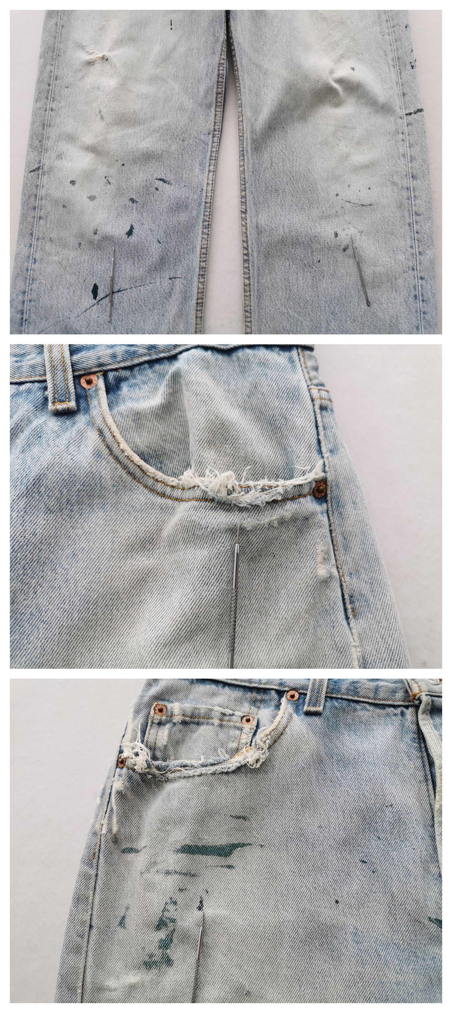 Levi's Distressed Vintage 90s Levis Lot 501 Denim Size 33/34x30 Size US 33 - 9 Thumbnail