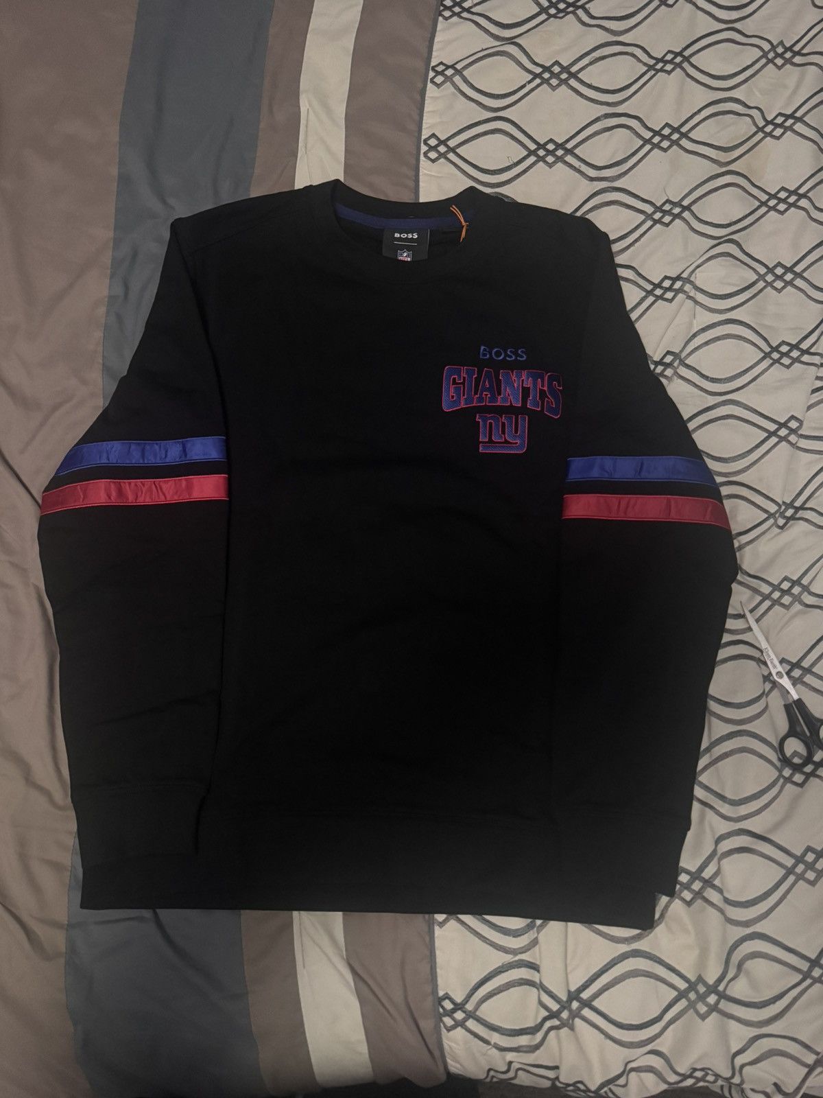 Mens New York Giants Boss X NFL Crew neck sweatshirt Size XL
