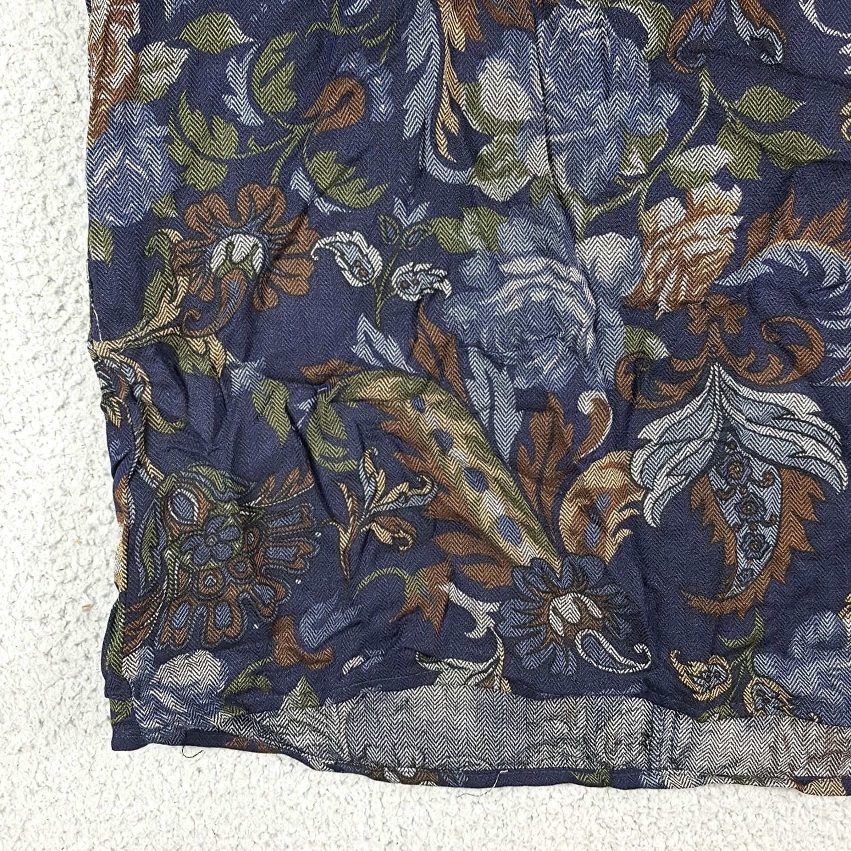 Vintage Vintage Floral Print Breathable Rayon Women's Size M Maxi Long Skirt Size 32" / US 10 / IT 46 - 3 Thumbnail