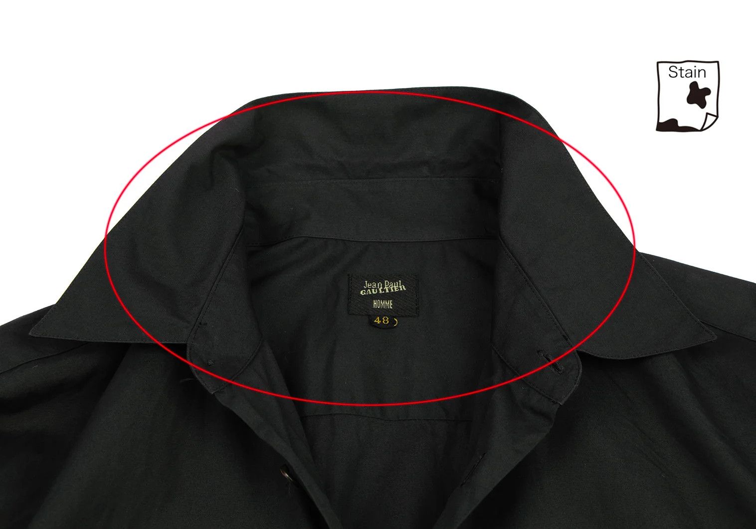 Jean Paul Gaultier Cotton Basic Shirt in Black, Size 48 Size US M / EU 48-50 / 2 - 4 Thumbnail