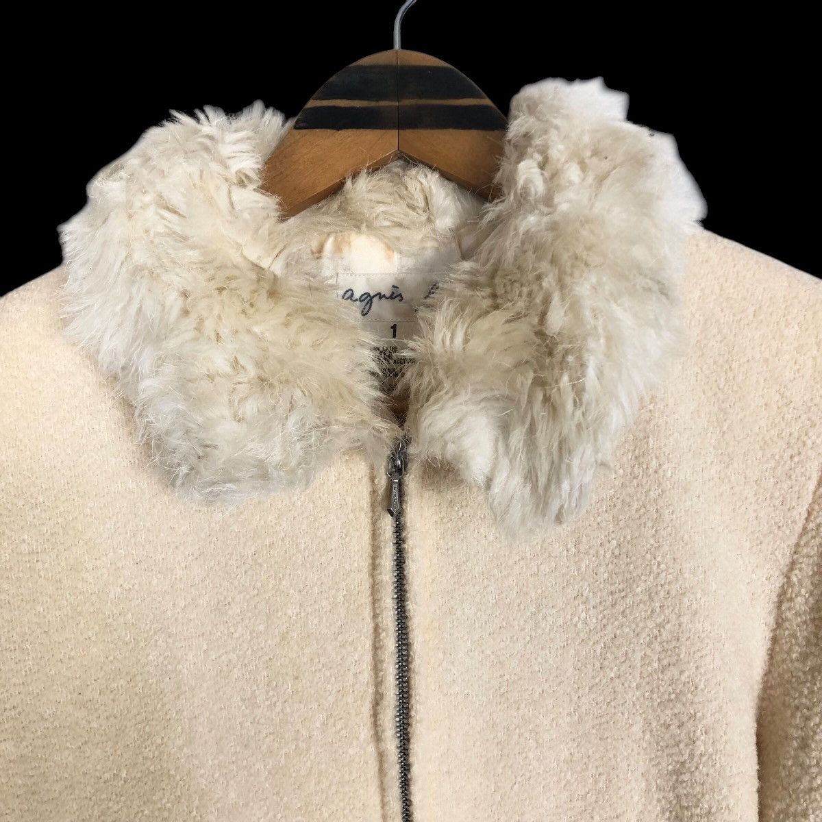 Designer × agnes b. Vintage Agnes B Paris Laine Wool Overcoat Size S / US 4 / IT 40 - 14 Thumbnail