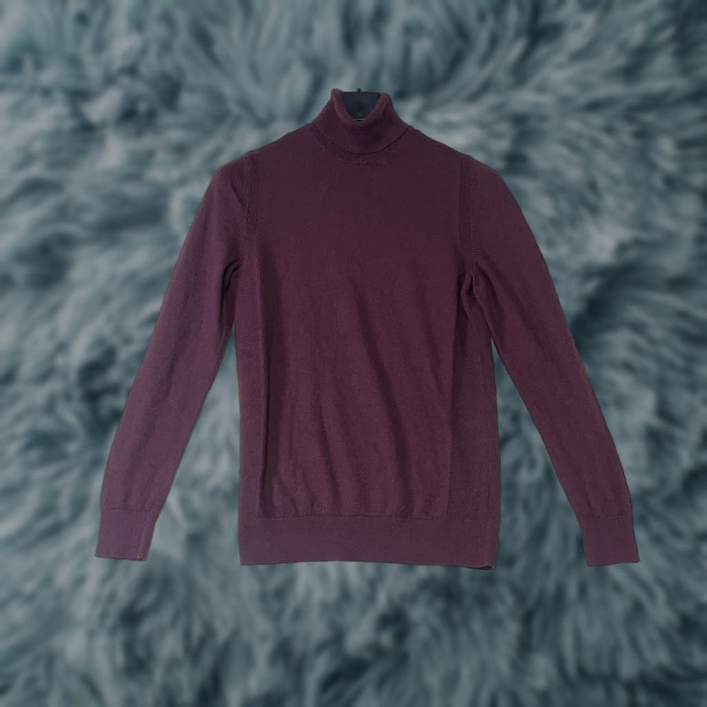 Express Express Men's Small Burgundy Merino Wool Sweater Long Sleeve Crew Neck Pullover Size US S / EU 44-46 / 1 - 1 Thumbnail