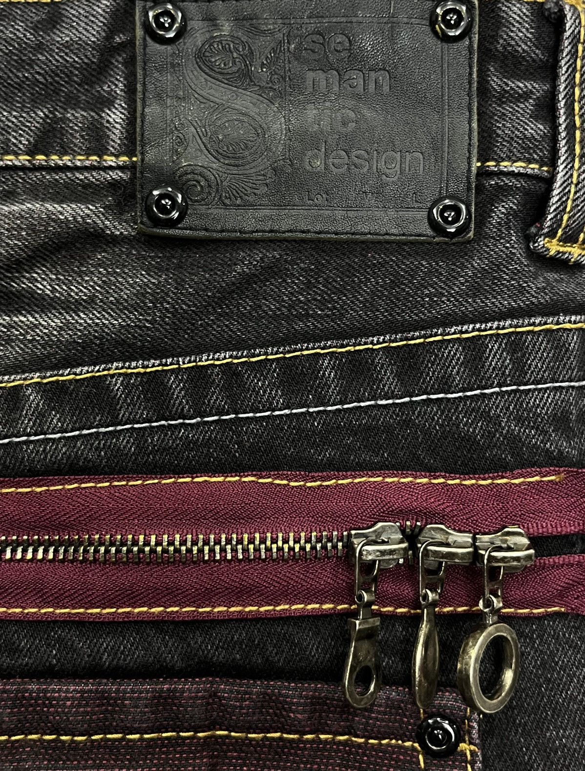 semanticdesign FYE🤘🏼SEMANTIC DESIGN Punk Multi Head Zipper Clawmark Flare Size US 30 / EU 46 - 14 Thumbnail