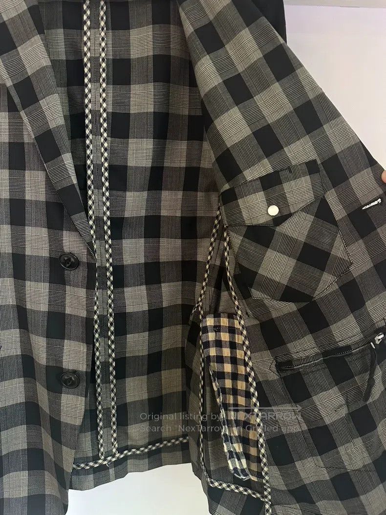 Takahiromiyashita The Soloist. Takahiromiyashita The Soloist. Early plaid/sheepskin sleev Size 46R - 3 Thumbnail