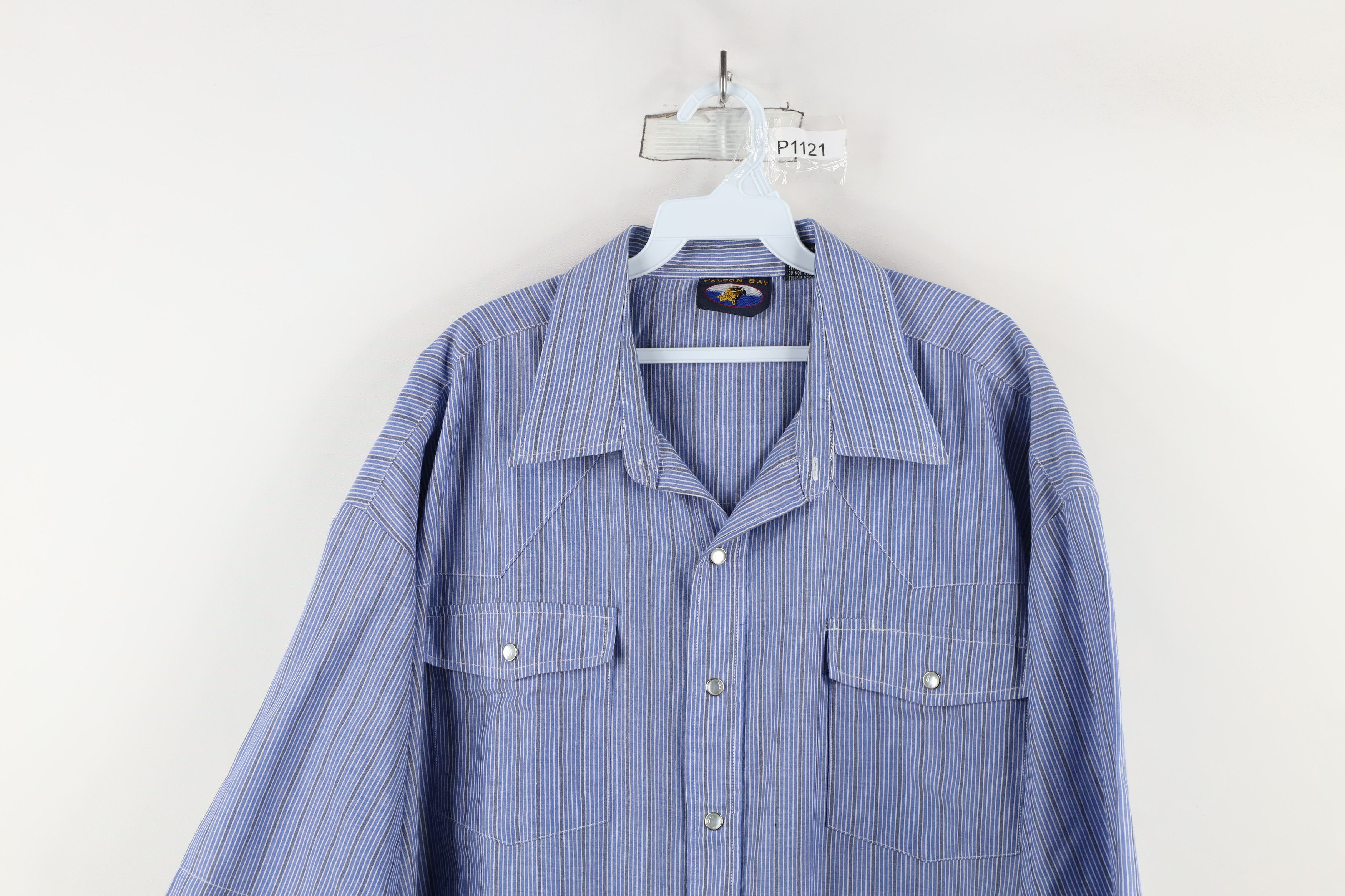 Vintage Vintage 90s Streetwear Striped Western Cowboy Button Shirt Size US XXL / EU 58 / 5 - 2 Thumbnail