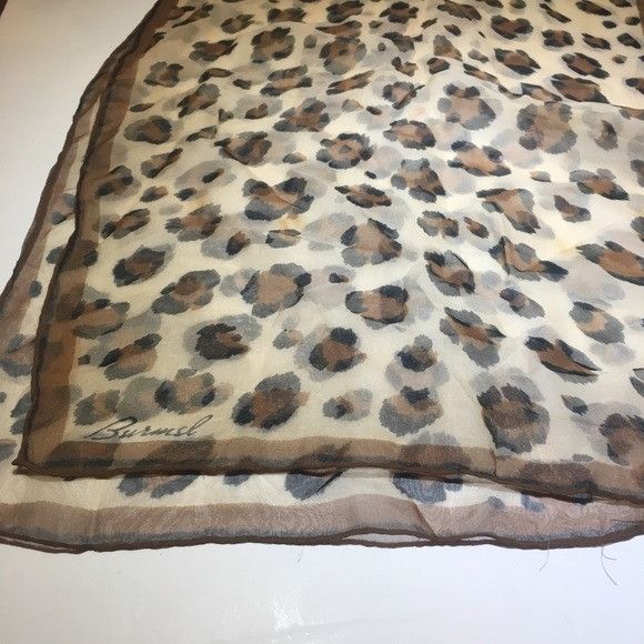 Vintage Vintage Burnel Leopard Animal Print Long Scarf Size ONE SIZE - 3 Thumbnail