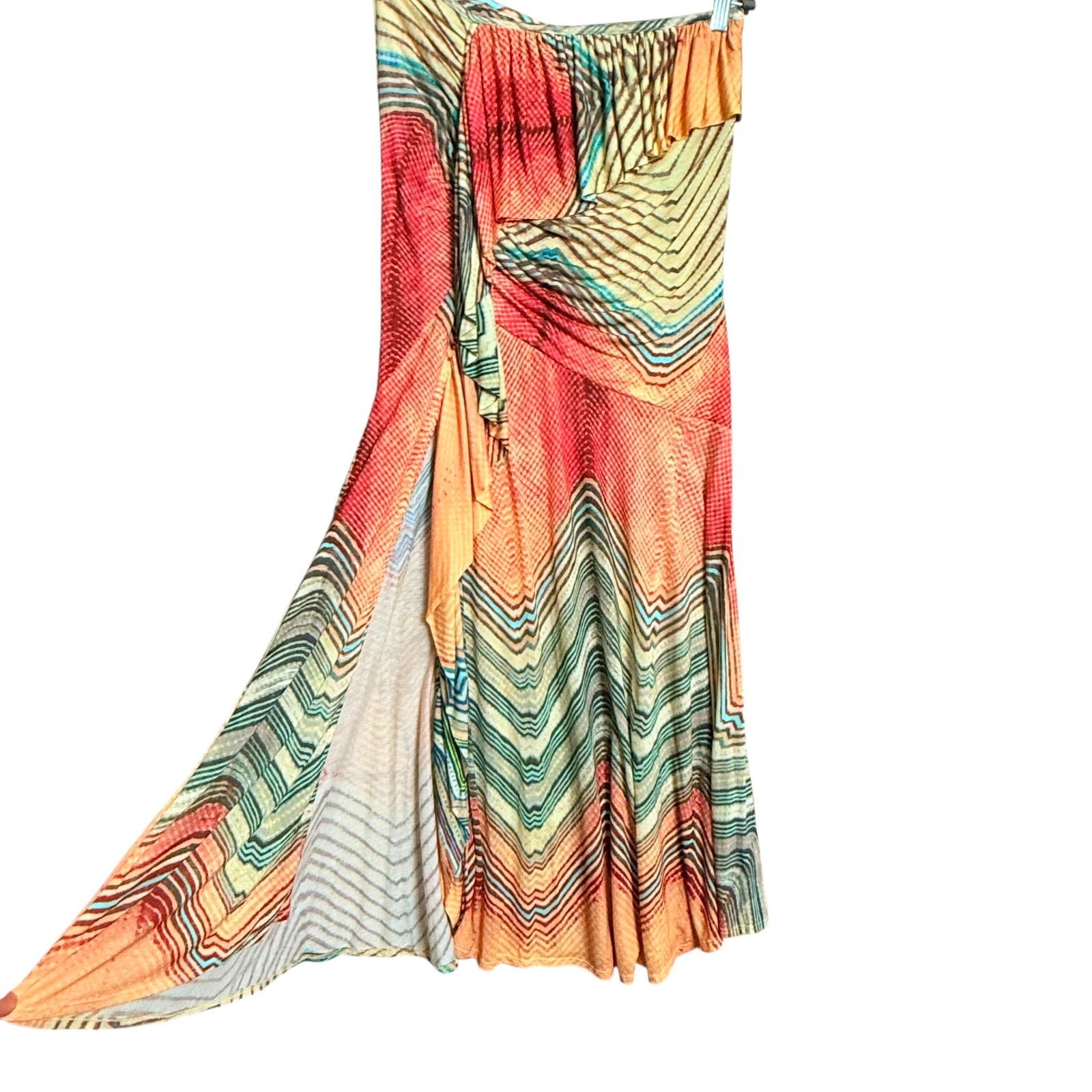 Ulla Johnson Ulla Johnson Alyssa Chevron Stripe Midi Skirt Size S 100% Size 27" / US 4 / IT 40 - 8 Thumbnail