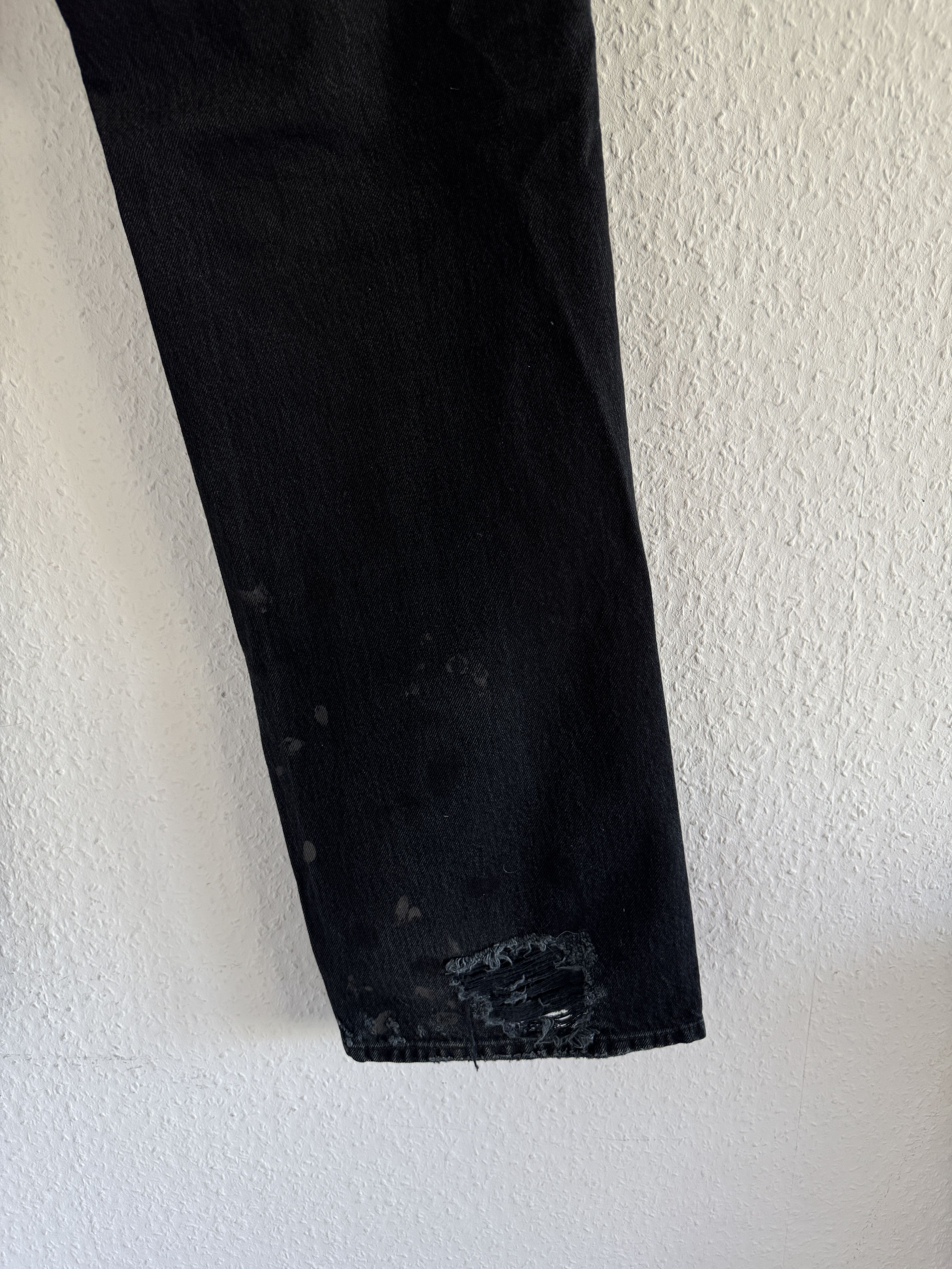 Balenciaga Destroyed Black Denim Jeans Size US 34 / EU 50 - 11 Thumbnail