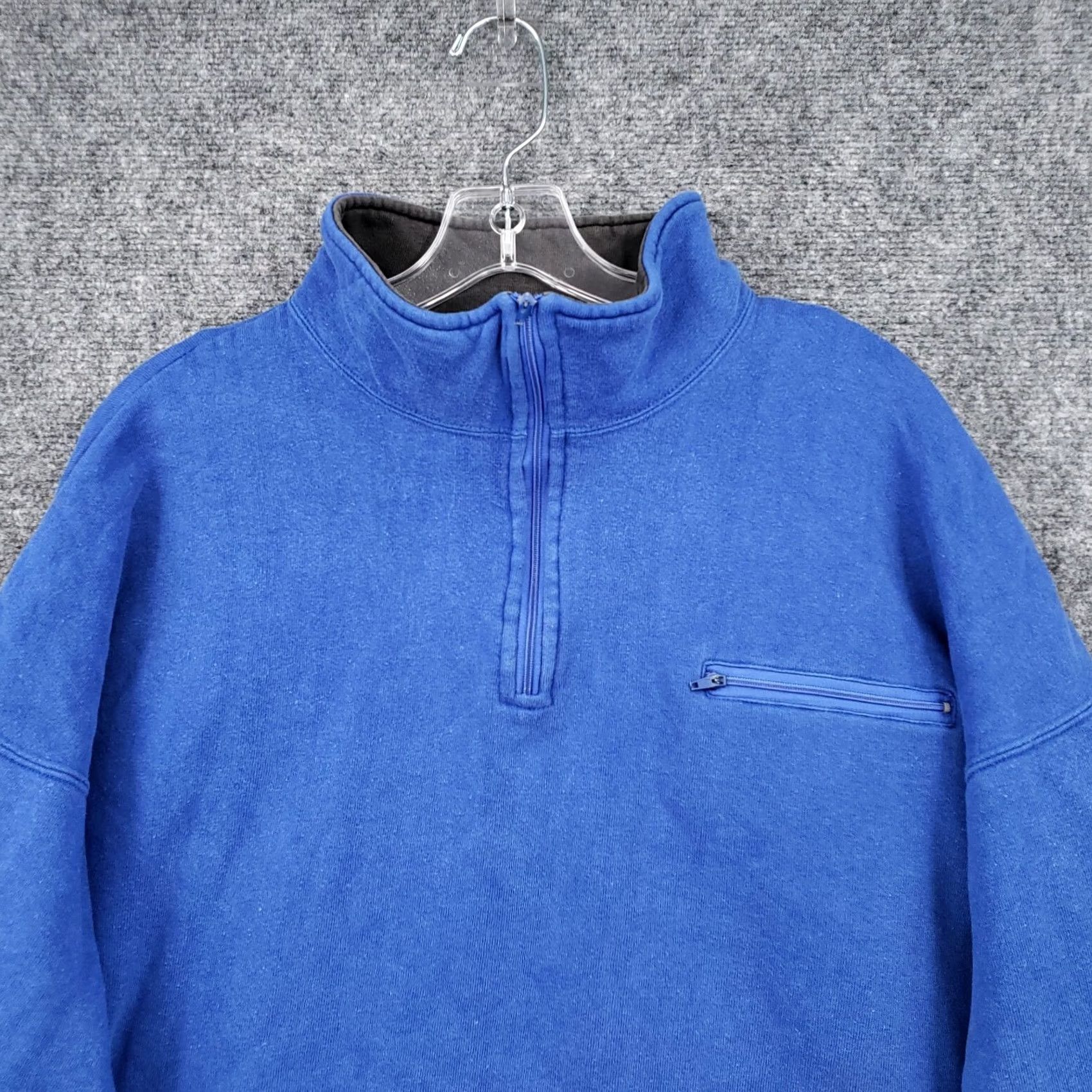 Vintage VINTAGE Columbia Sweater Mens XL Blue Fleece Lined 1/4 Zip Long Sleeve Knit Size US XL / EU 56 / 4 - 3 Thumbnail