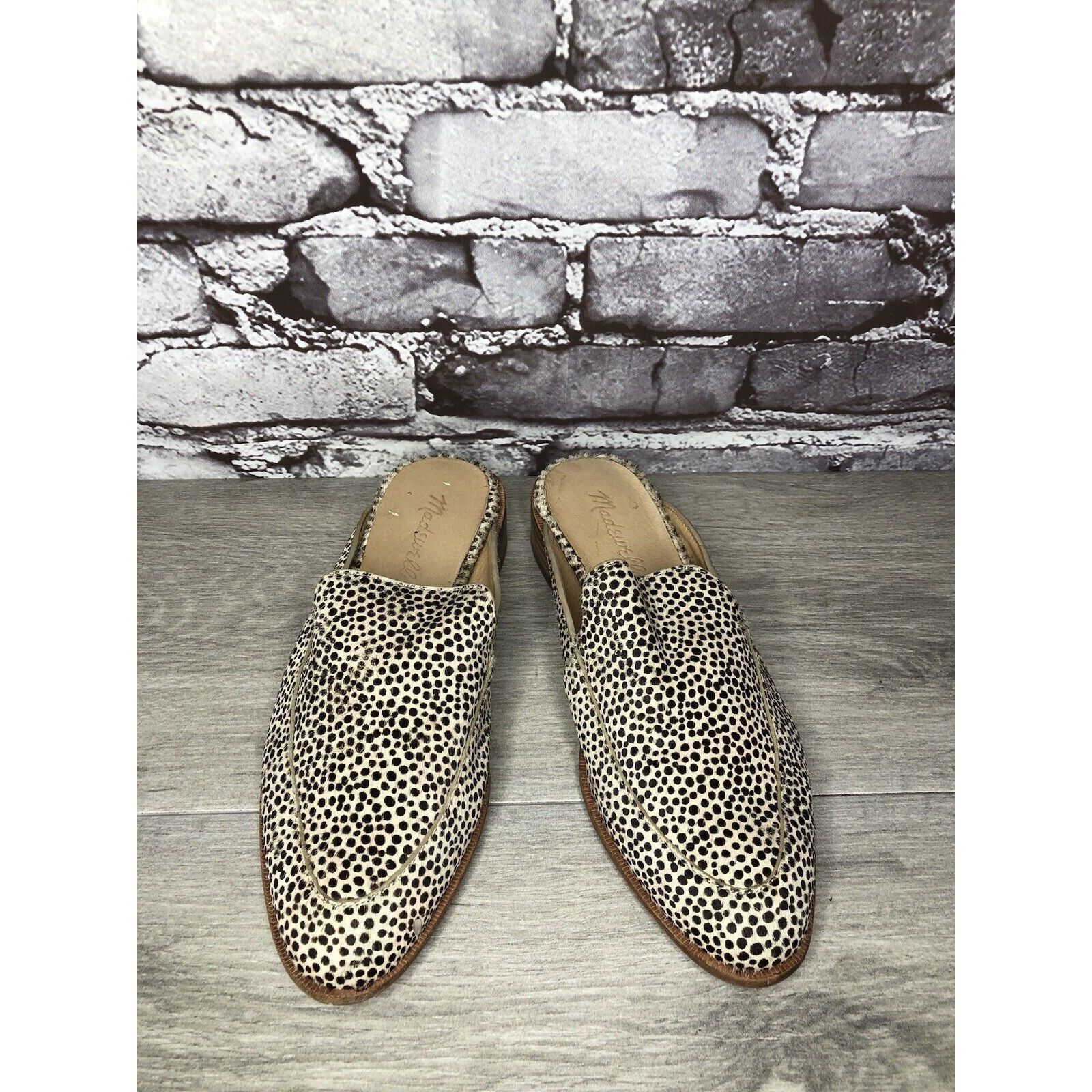 Madewell Madewell Remi Leopard Spots Calf Hair Leather Flats Mules Wo Size US 6 / IT 36 - 16 Thumbnail