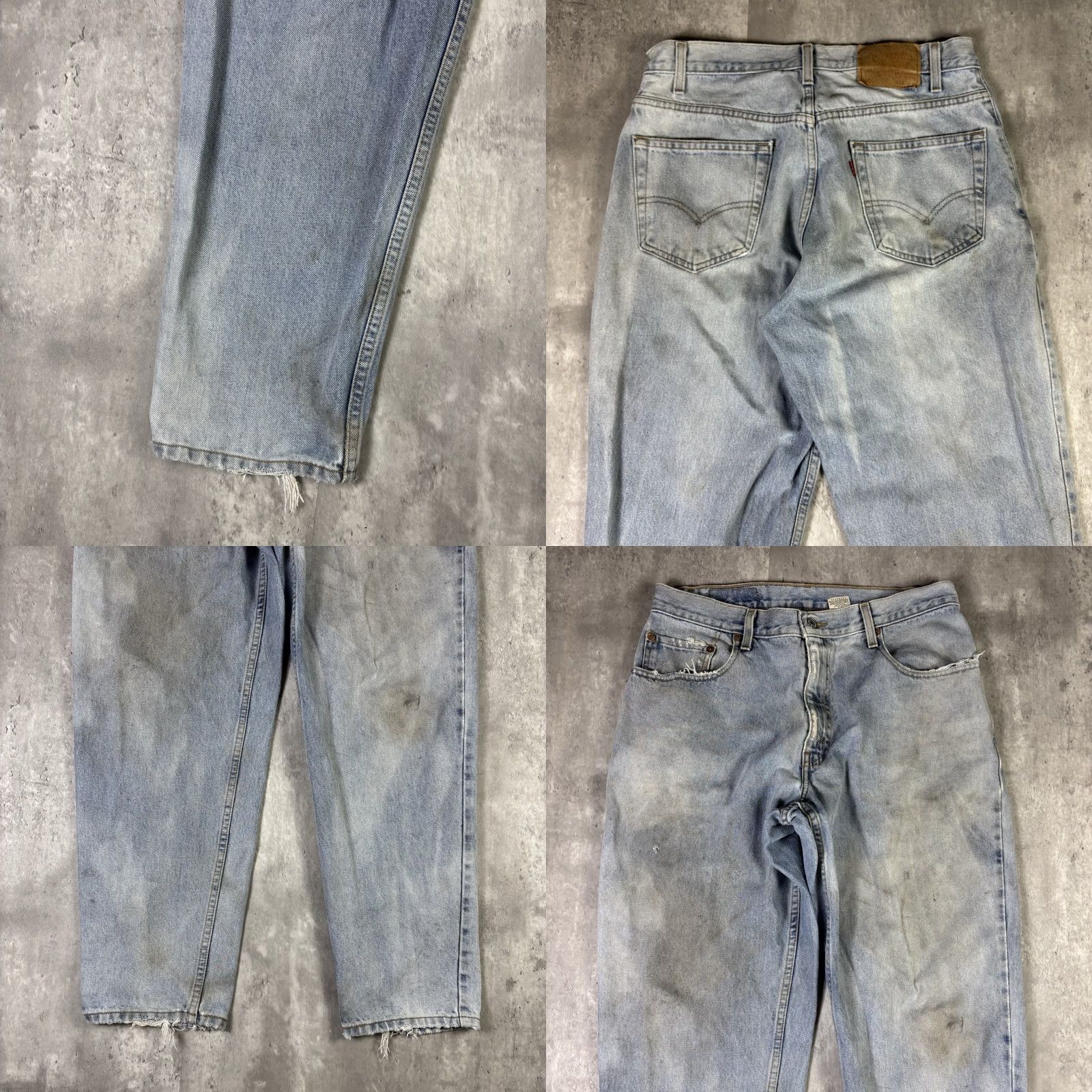 Levi's VINTAGE Levi's 90s Jeans Blue Adult 34x30 Tapered Leg Baggy Light Wash Mens Size US 34 / EU 50 - 8 Thumbnail