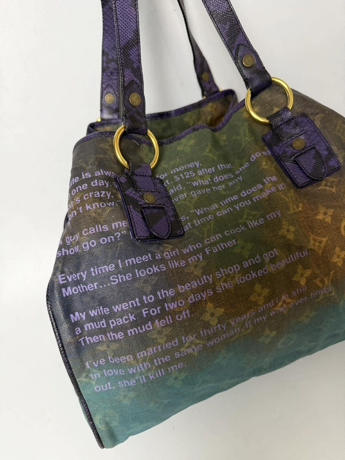 Louis Vuitton Louis Vuitton Richards Prince L.E Heartbreak Jokes Tote Bag Size ONE SIZE - 3 Thumbnail