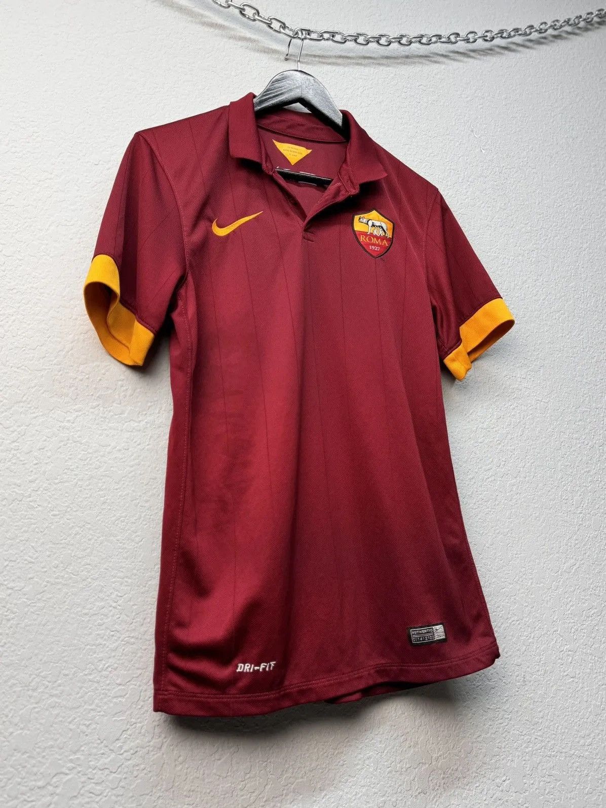 Nike × Vintage AS ROMA 2014/15 HOME FOOTBALL JERSEY NIKE Size US S / EU 44-46 / 1 - 7 Thumbnail