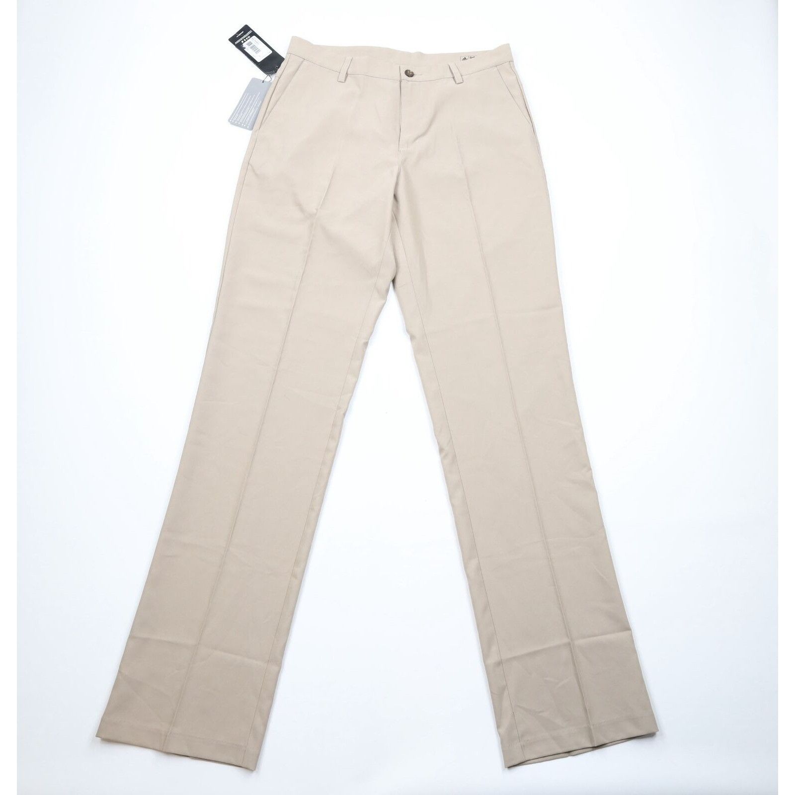 New Adidas Golf Spell Out Striped Wide Leg Golfing Pants