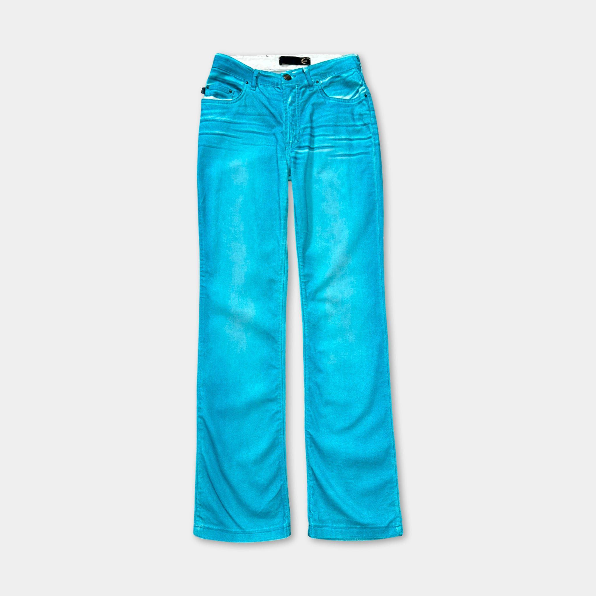 Just Cavalli Just Cavalli Flared Blue Denim Jeans Size 27" / US 4 / IT 40 - 1 Thumbnail