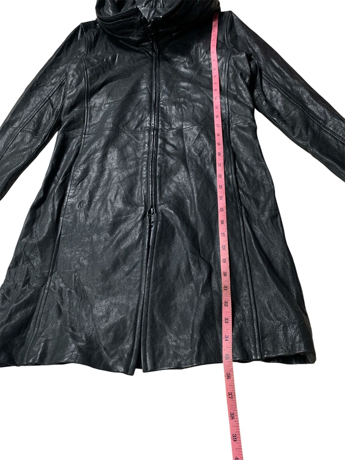 Other MIDAS FW08-10 Avant-Garde Hooded Leather Long Coat Size US L / EU 52-54 / 3 - 8 Thumbnail