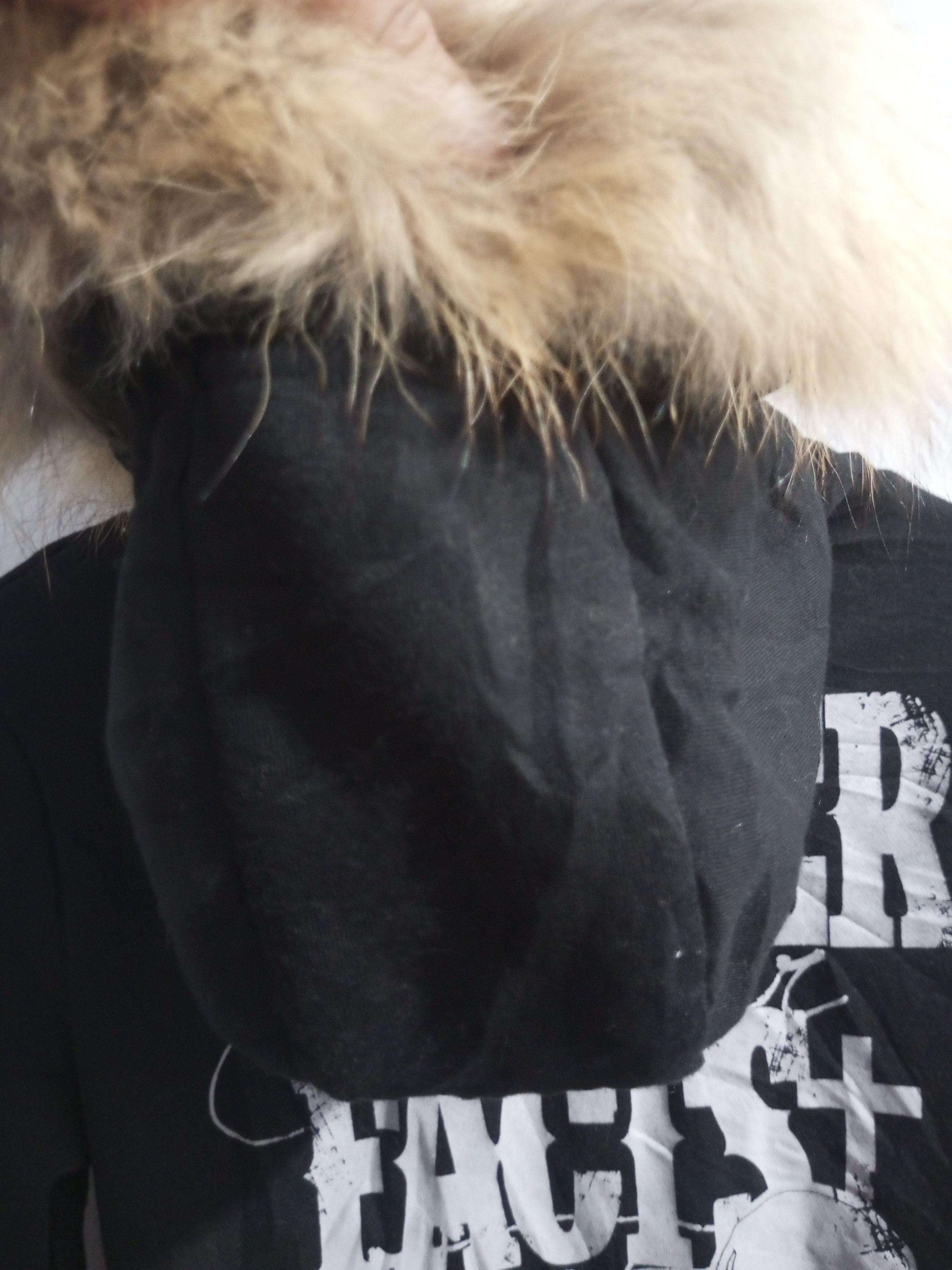 Japanese Brand × Vintage Vintage Ghost of harlem distressed fur hoodie Size US S / EU 44-46 / 1 - 10 Thumbnail
