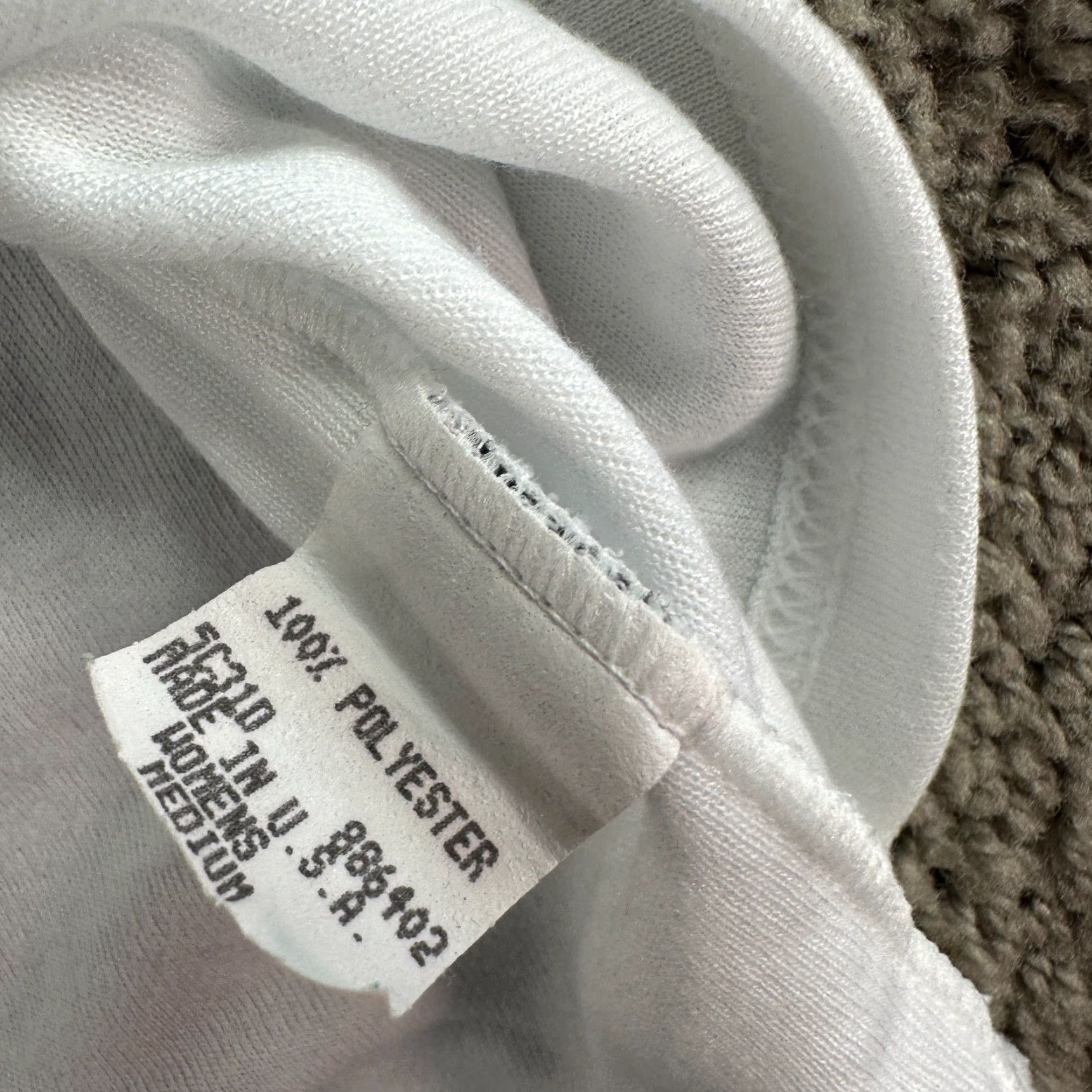 Vintage VINTAGE Polar Max 1/4 Zip Pullover Womens M White Lightweight Sweater Size M / US 6-8 / IT 42-44 - 7 Thumbnail