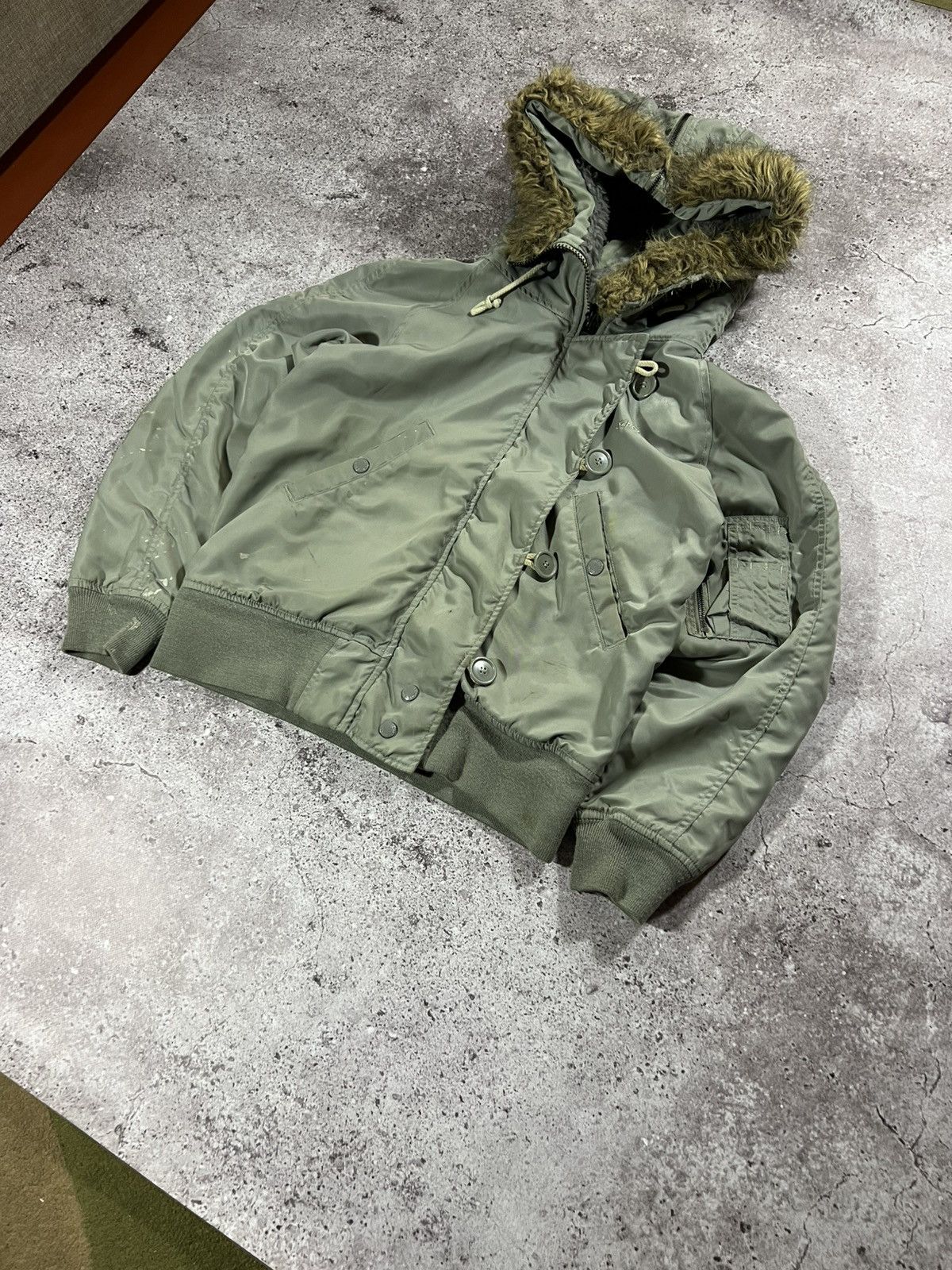 Schott Schott ub3 flyer DOWN JACKET BOMBER parka n2b fur Distressed Size US M / EU 48-50 / 2 - 4 Thumbnail