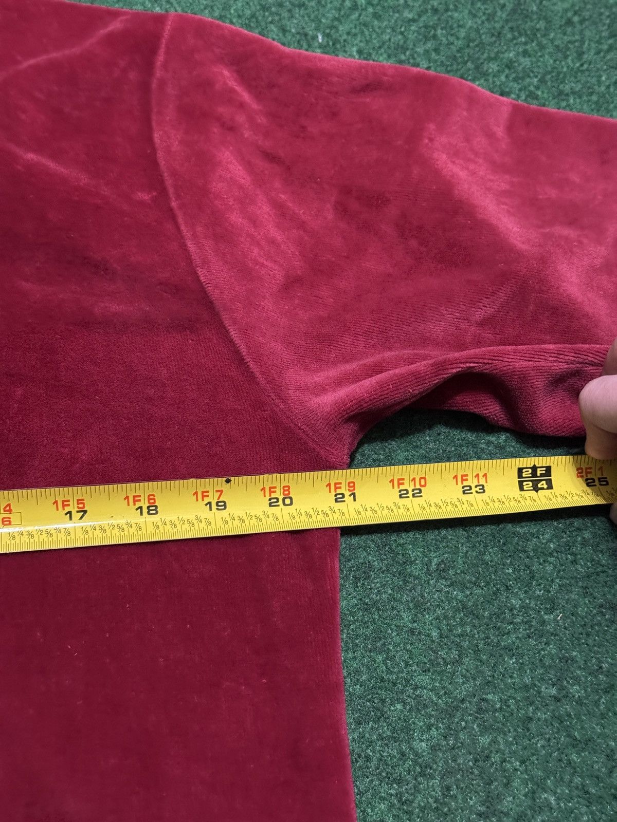 Vintage Vintage Velour 1/4 1/2 Zip Red 70s Large Talon Sweatshirt Size US L / EU 52-54 / 3 - 5 Thumbnail