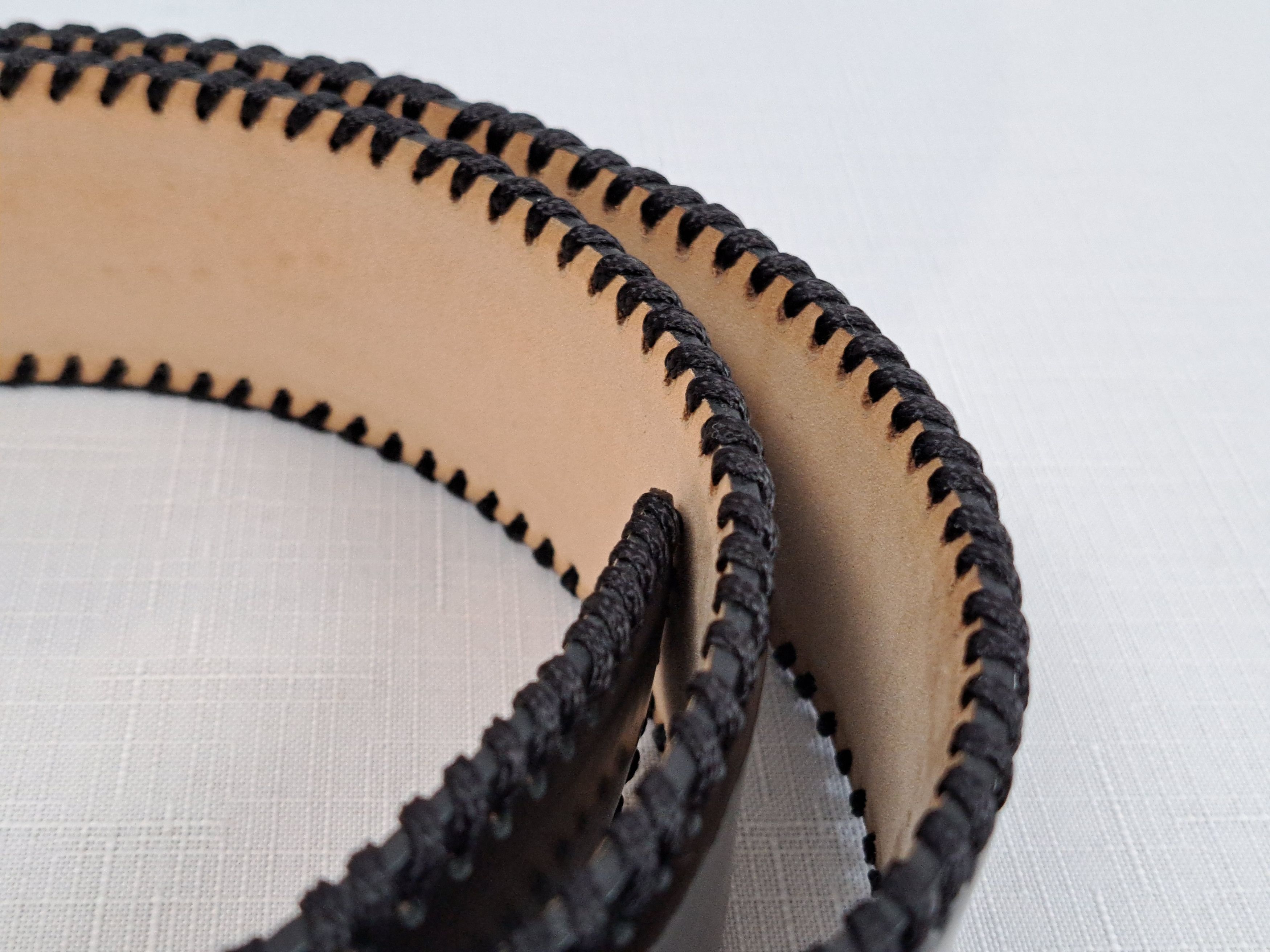 Handmade Giorgio Zoni Pelletterie leather belt. Made in Italy Size ONE SIZE - 7 Thumbnail