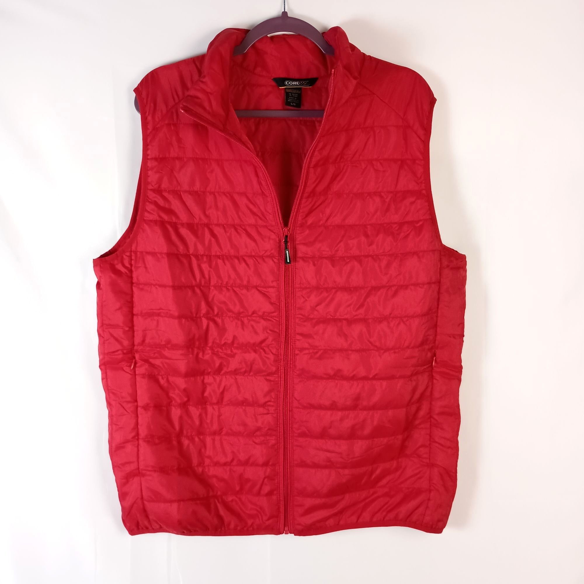 Other CORE365 CE702 Prevail Packable Puffer Vest Mens L Red Water Size US L / EU 52-54 / 3 - 1 Thumbnail
