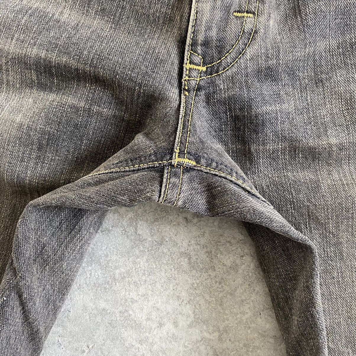 Vintage Vintage Lee Mud Washed Bootcut Flared Denim Jeans Size US 27 - 12 Thumbnail