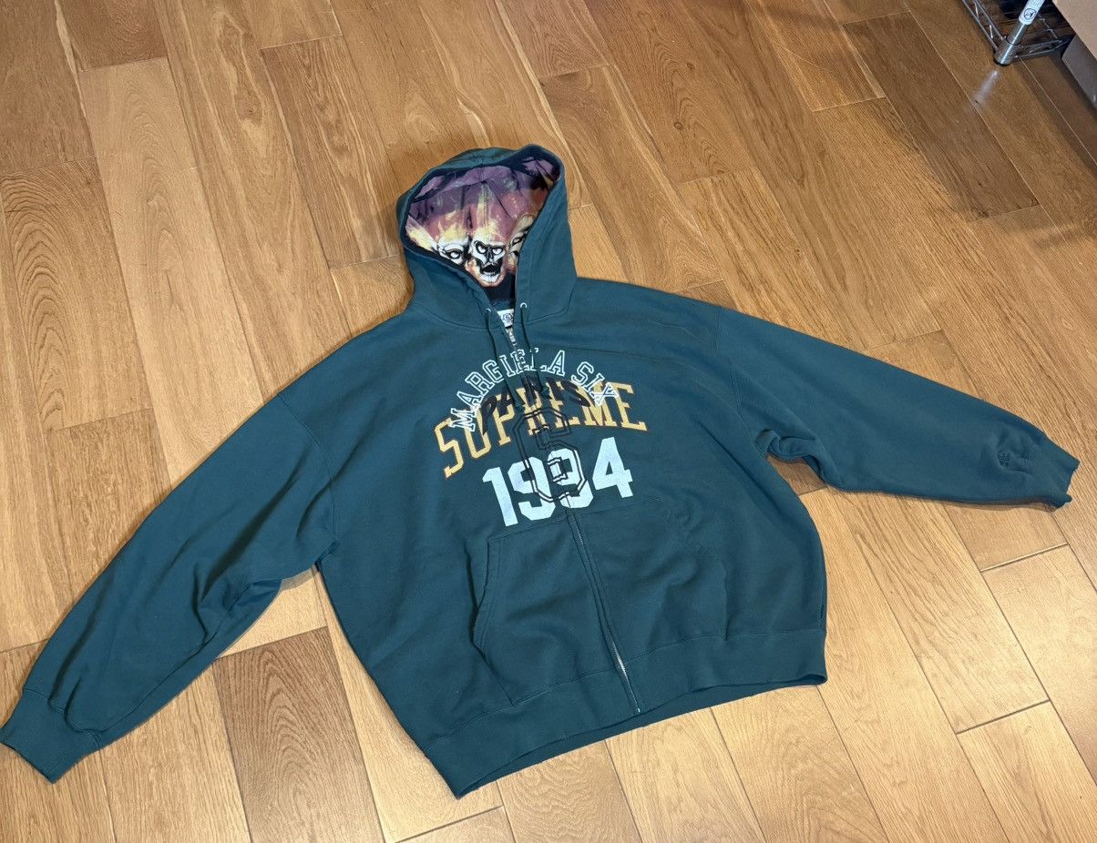 【SUPREME】MM6 MAISON MARGIELA ZIP UP HOODED SWEATSHIRT Supreme MM6 Maison Margiela Zip Up Hooded Sweatshirt Black