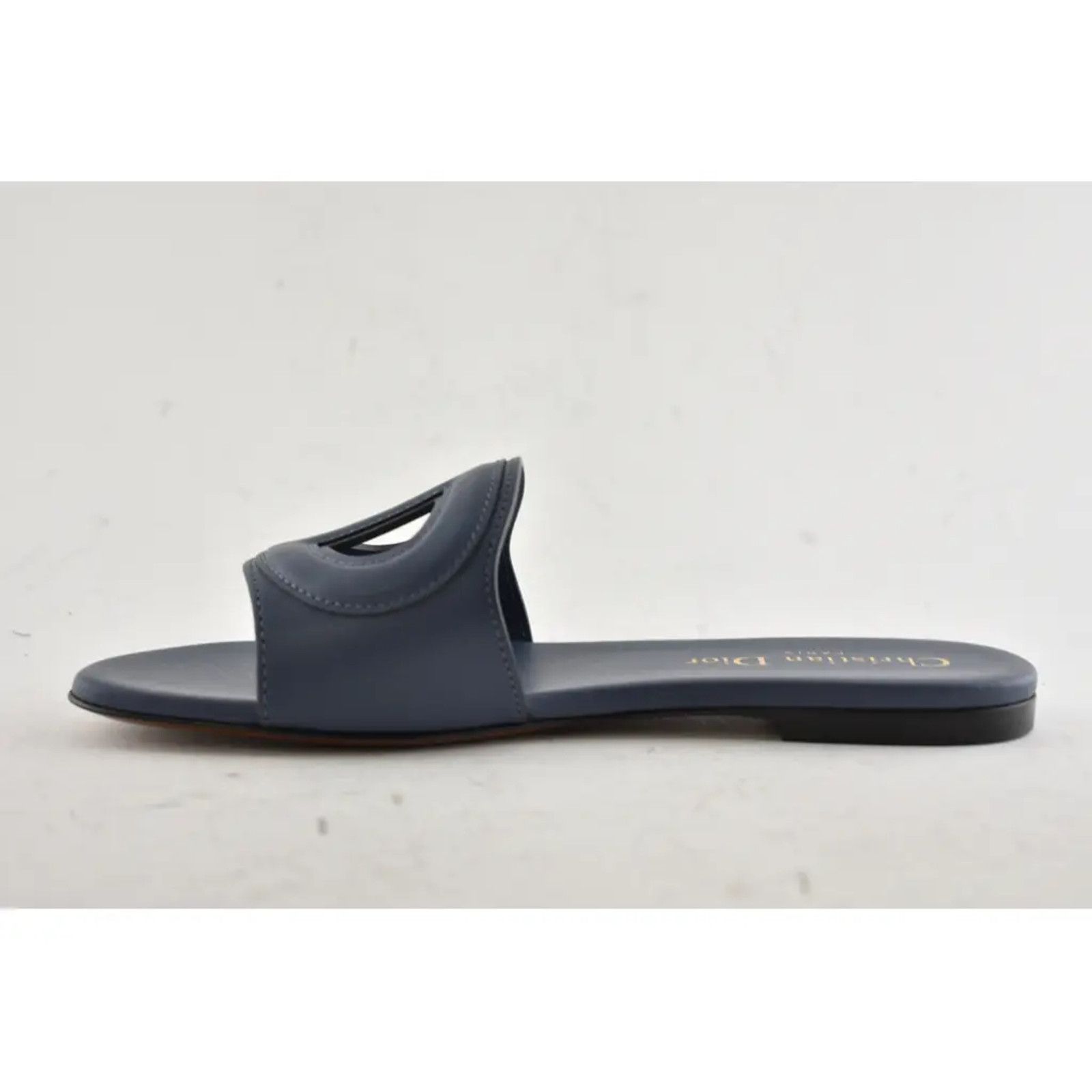 Dior Christian Dior Dway D-Club Blue Leather CD Club Logo Size US 5.5 / IT 35.5 - 8 Thumbnail