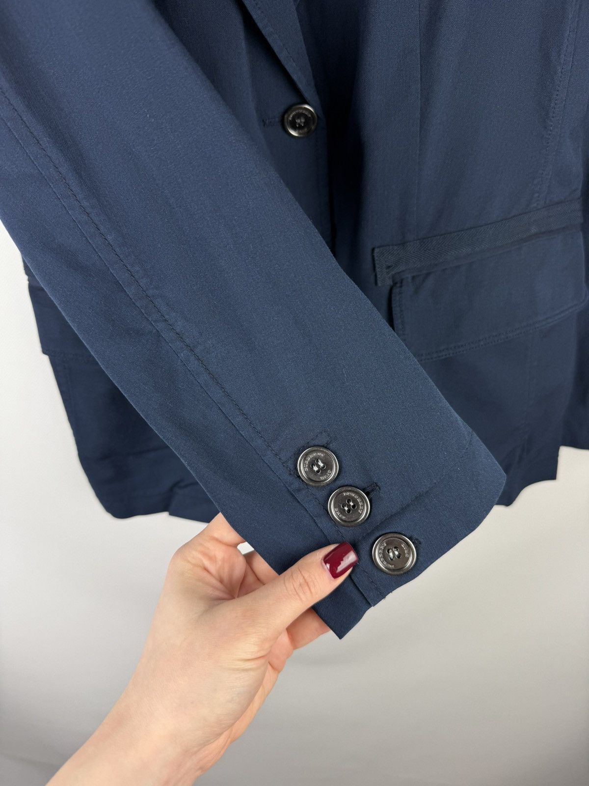 Burberry Burberry Brit Wool Half Lined Military Style Blazer Jacket Size XL / US 12-14 / IT 48-50 - 8 Thumbnail